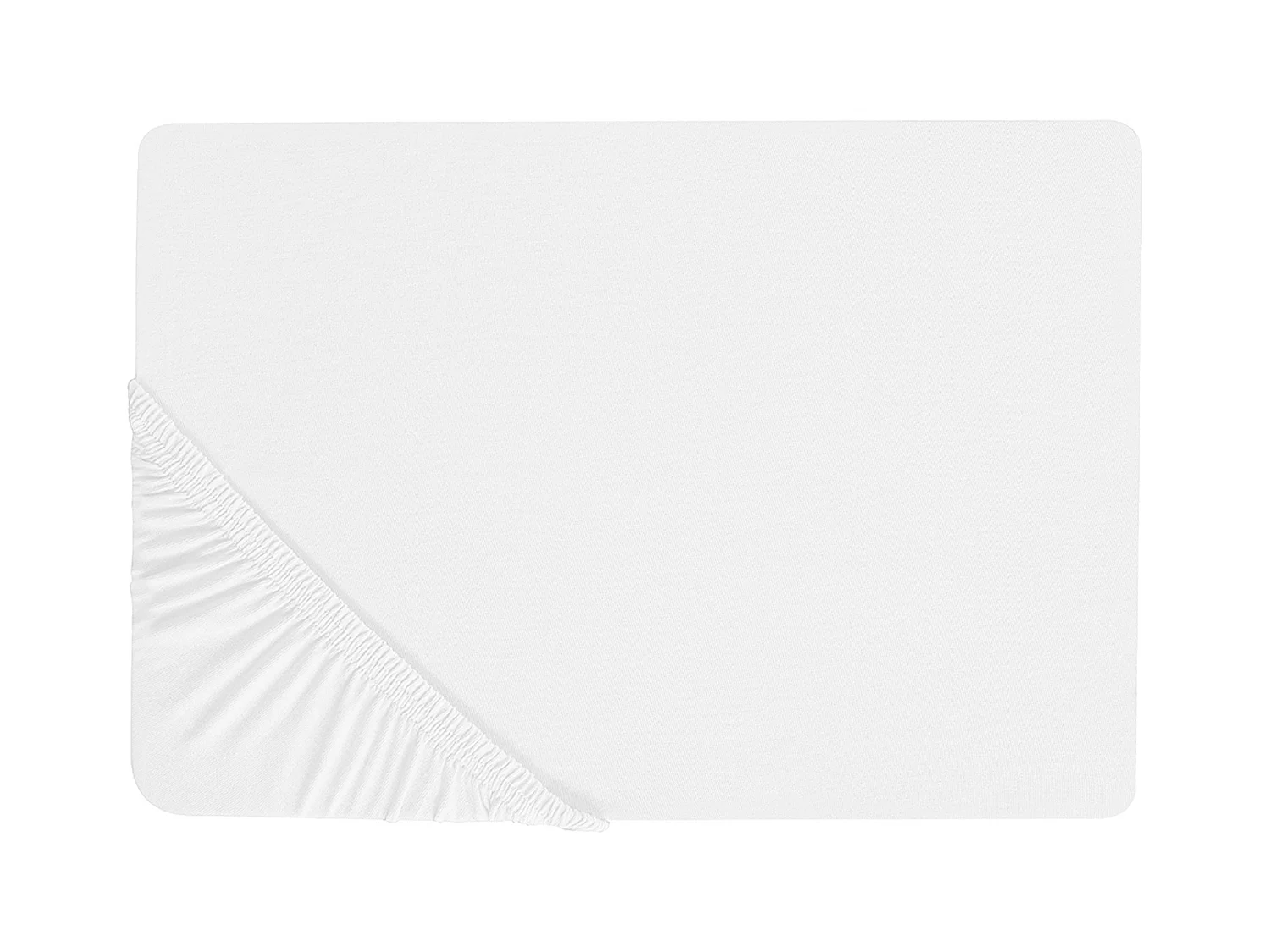 Drap housse JANBU Coton 200 x 200 cm Blanc