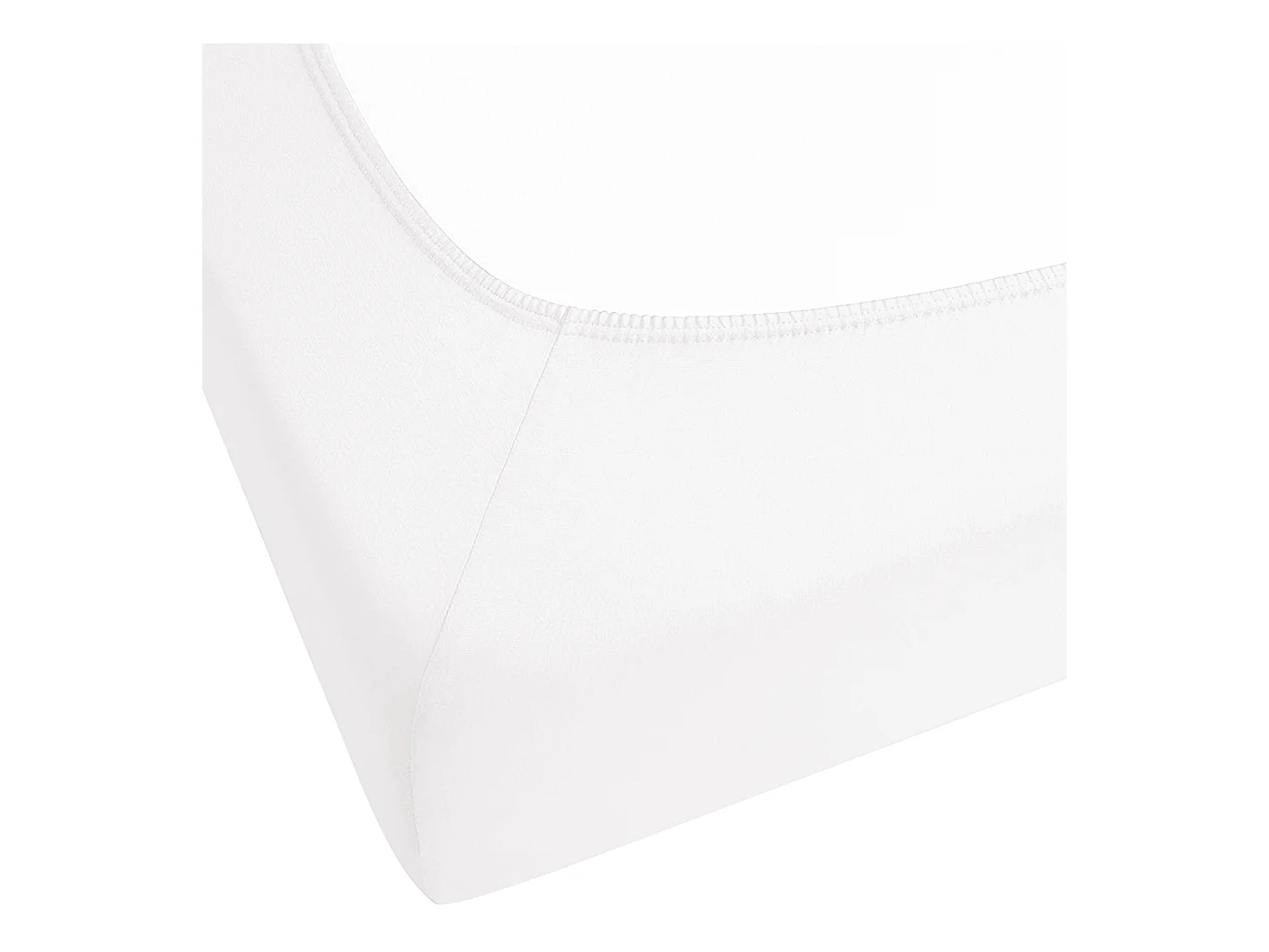 Coprimaterasso elasticizzato JANBU Cotone 200 x 200 cm Bianco