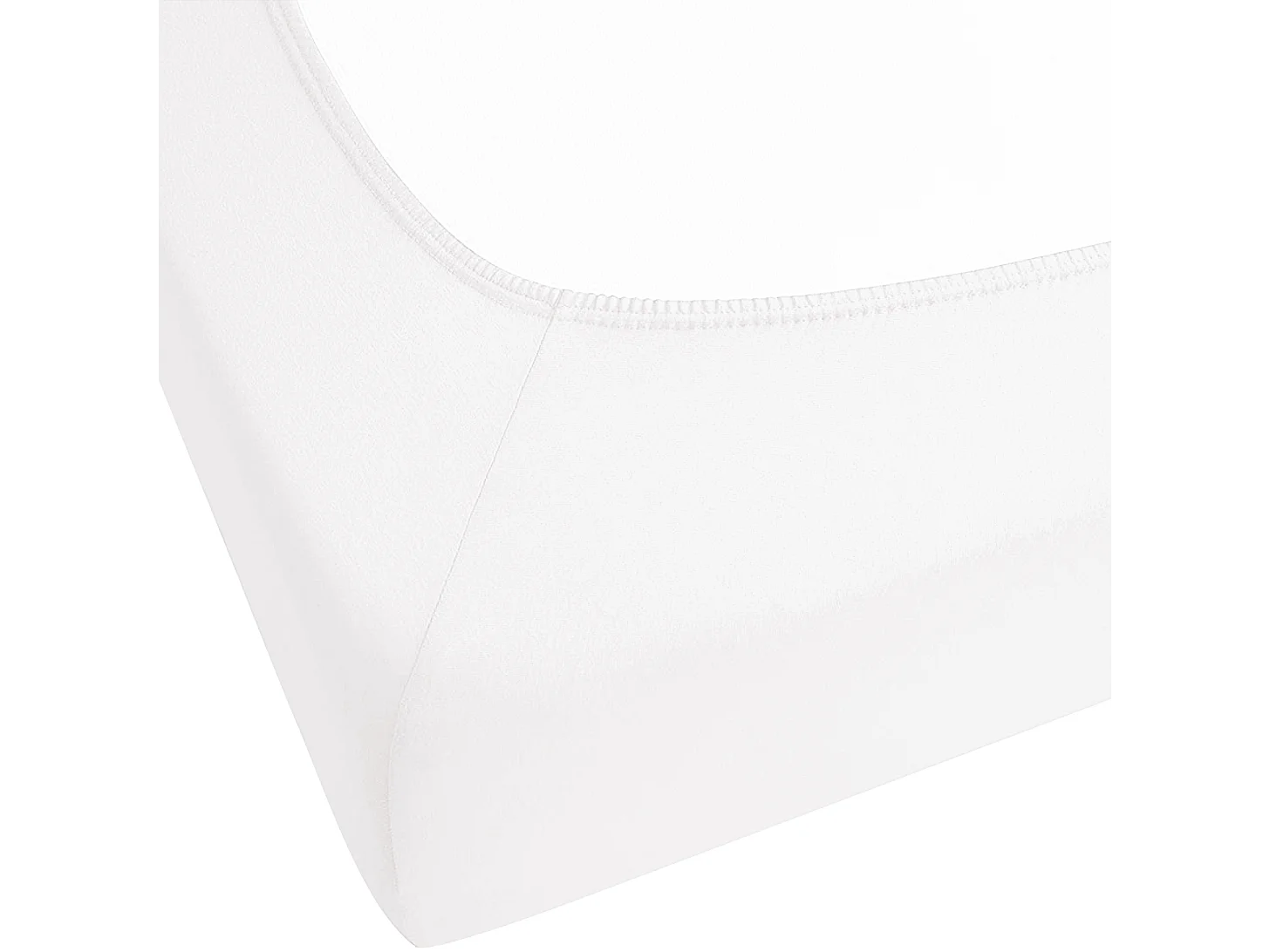 Drap housse JANBU Coton 200 x 200 cm Blanc