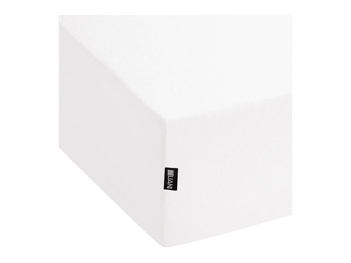 Drap housse JANBU Coton 140 x 200 cm Blanc