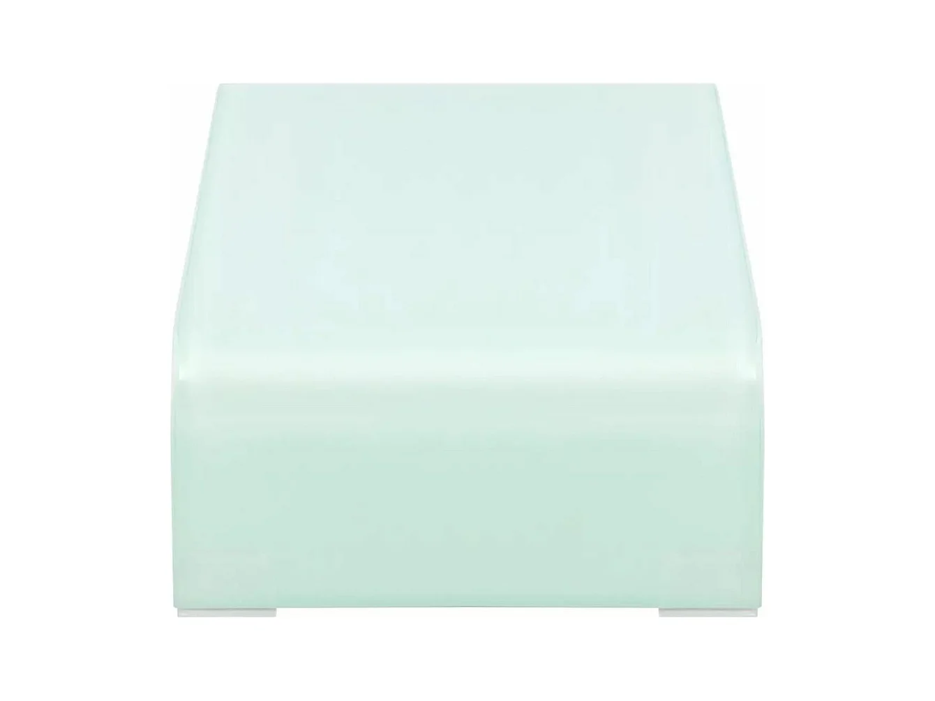 Mobile TV TV buffet pratico televisore dal design per monitor da 60 cm in vetro bianco 2502253