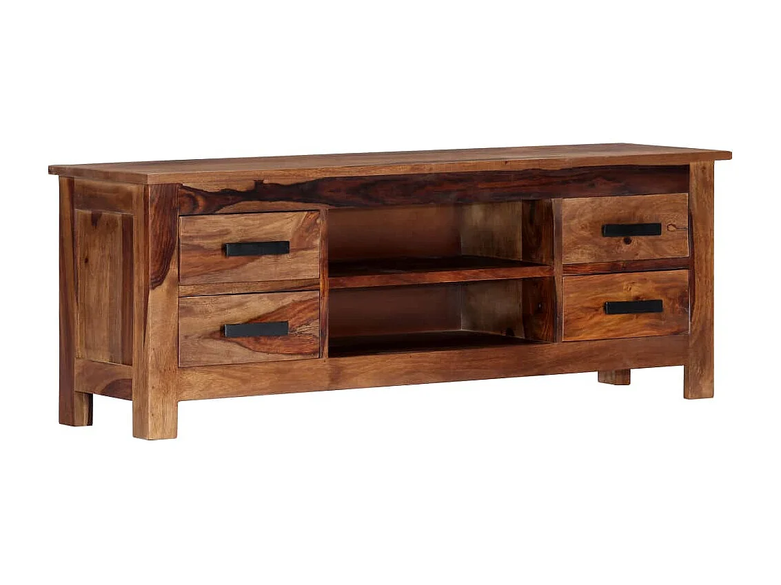 Meuble télé tv bois marron 110 x 30 x 40 cm 2502278