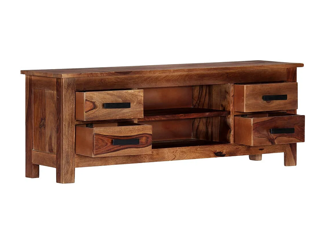 Meuble télé tv bois marron 110 x 30 x 40 cm 2502278