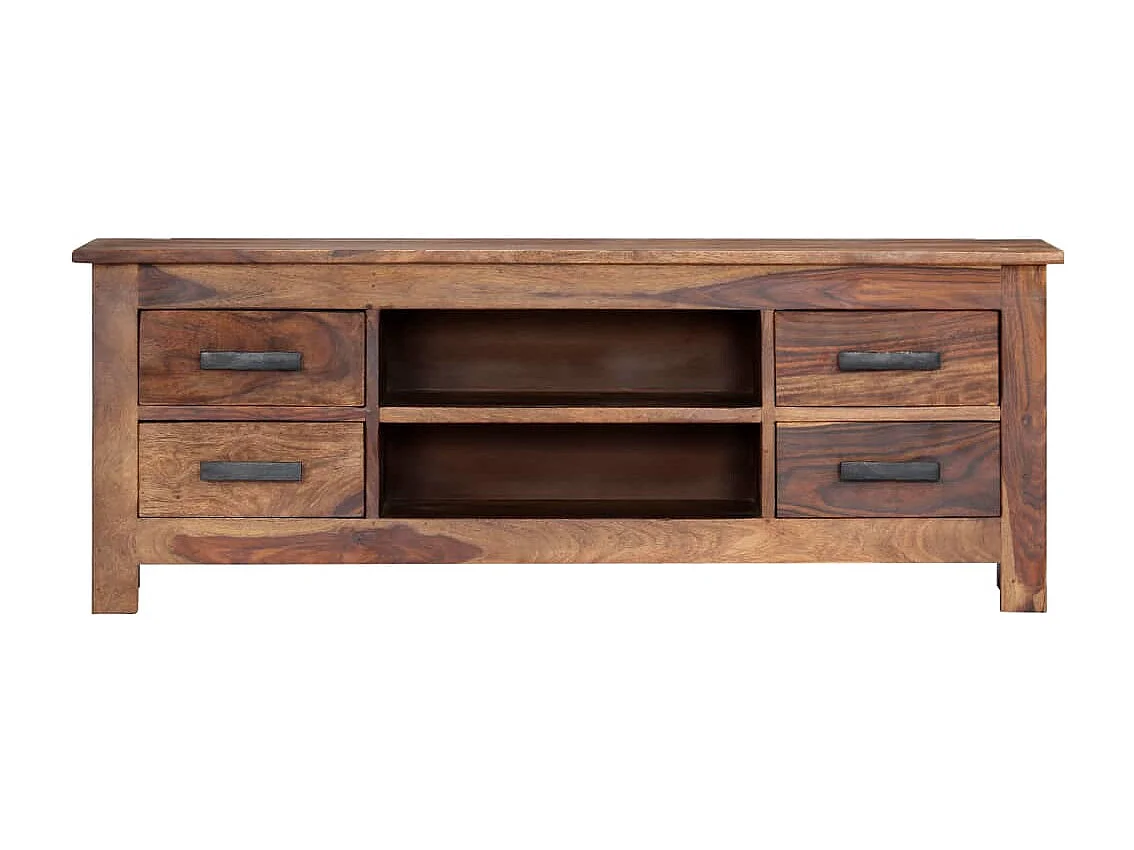 Meuble télé tv bois marron 110 x 30 x 40 cm 2502278