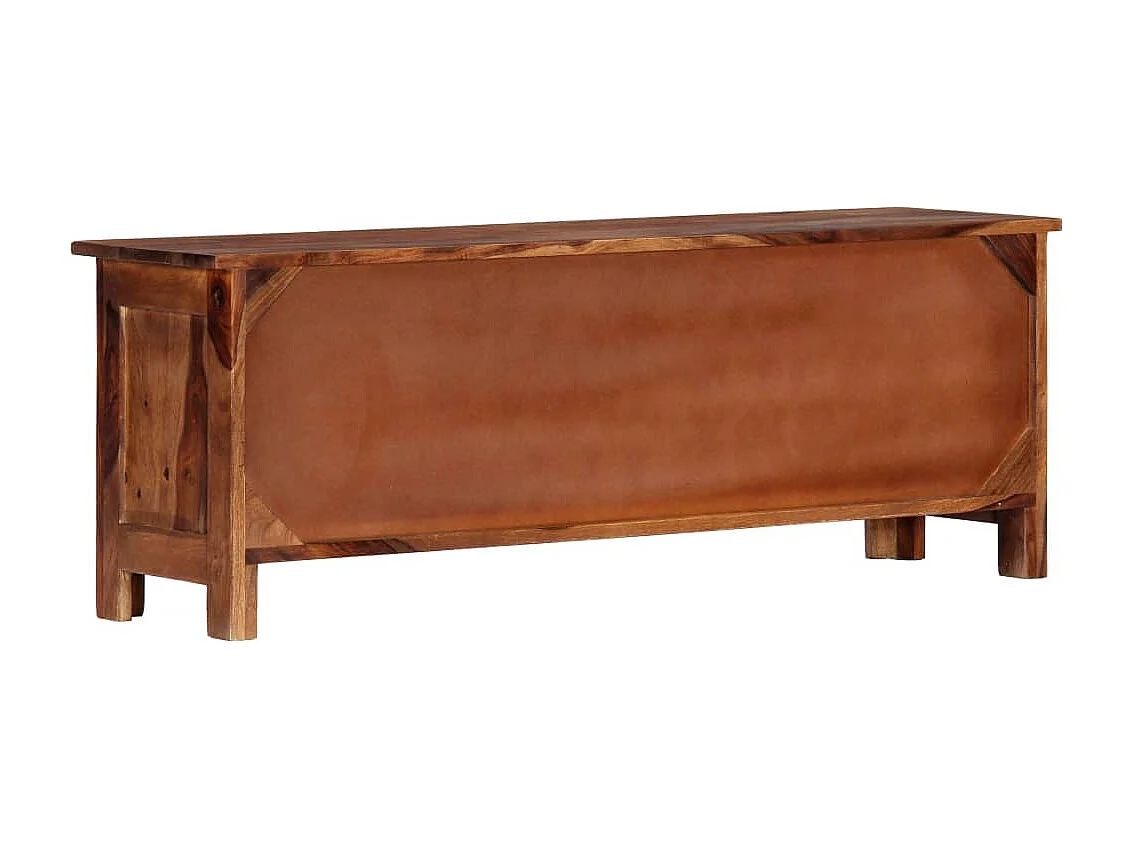 Meuble télé tv bois marron 110 x 30 x 40 cm 2502278