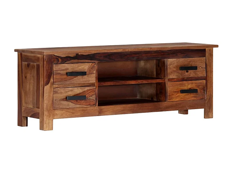 Meuble télé tv bois marron 110 x 30 x 40 cm 2502278