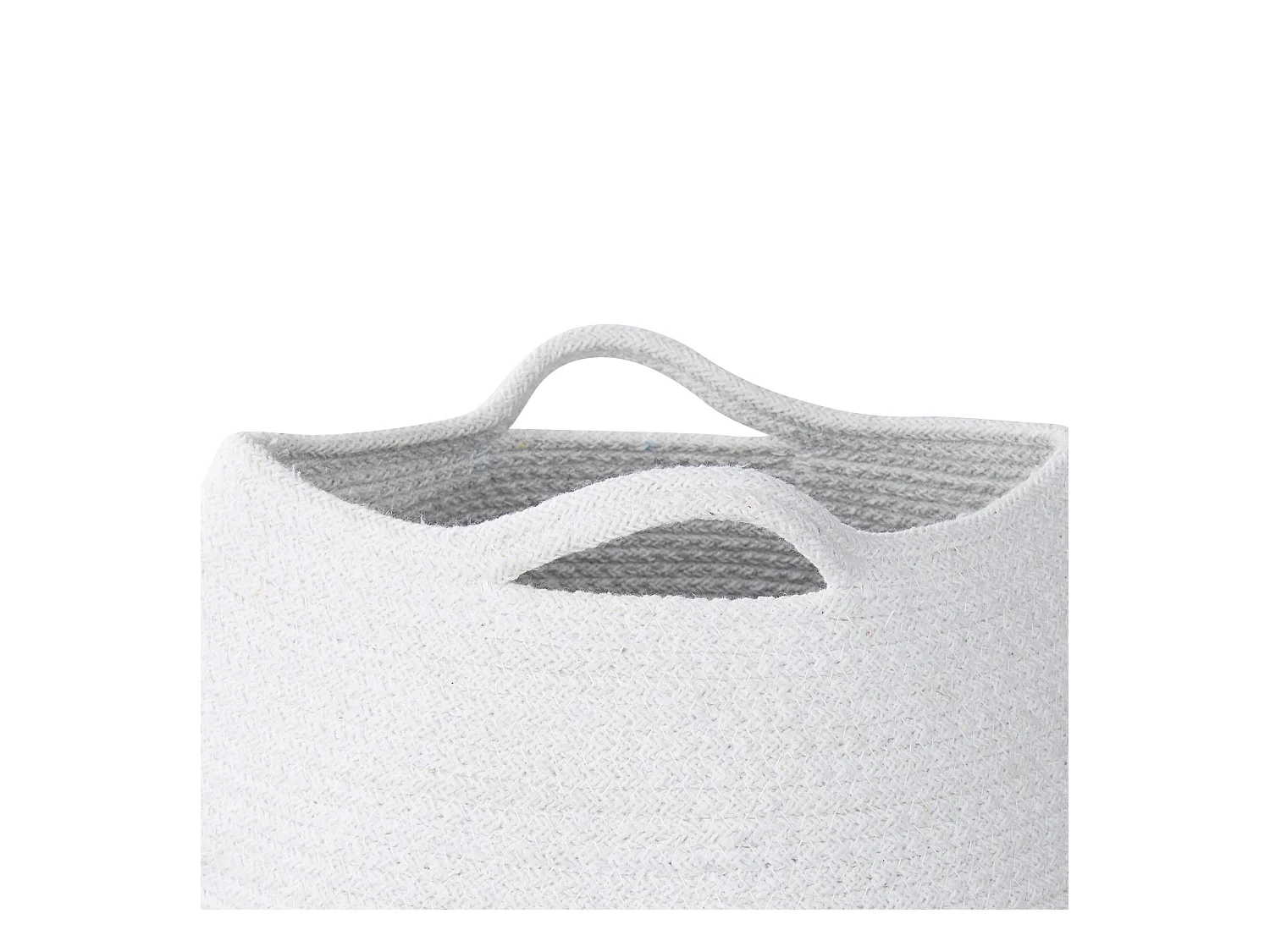 Lot de 2 paniers PANJGUR Coton Blanc
