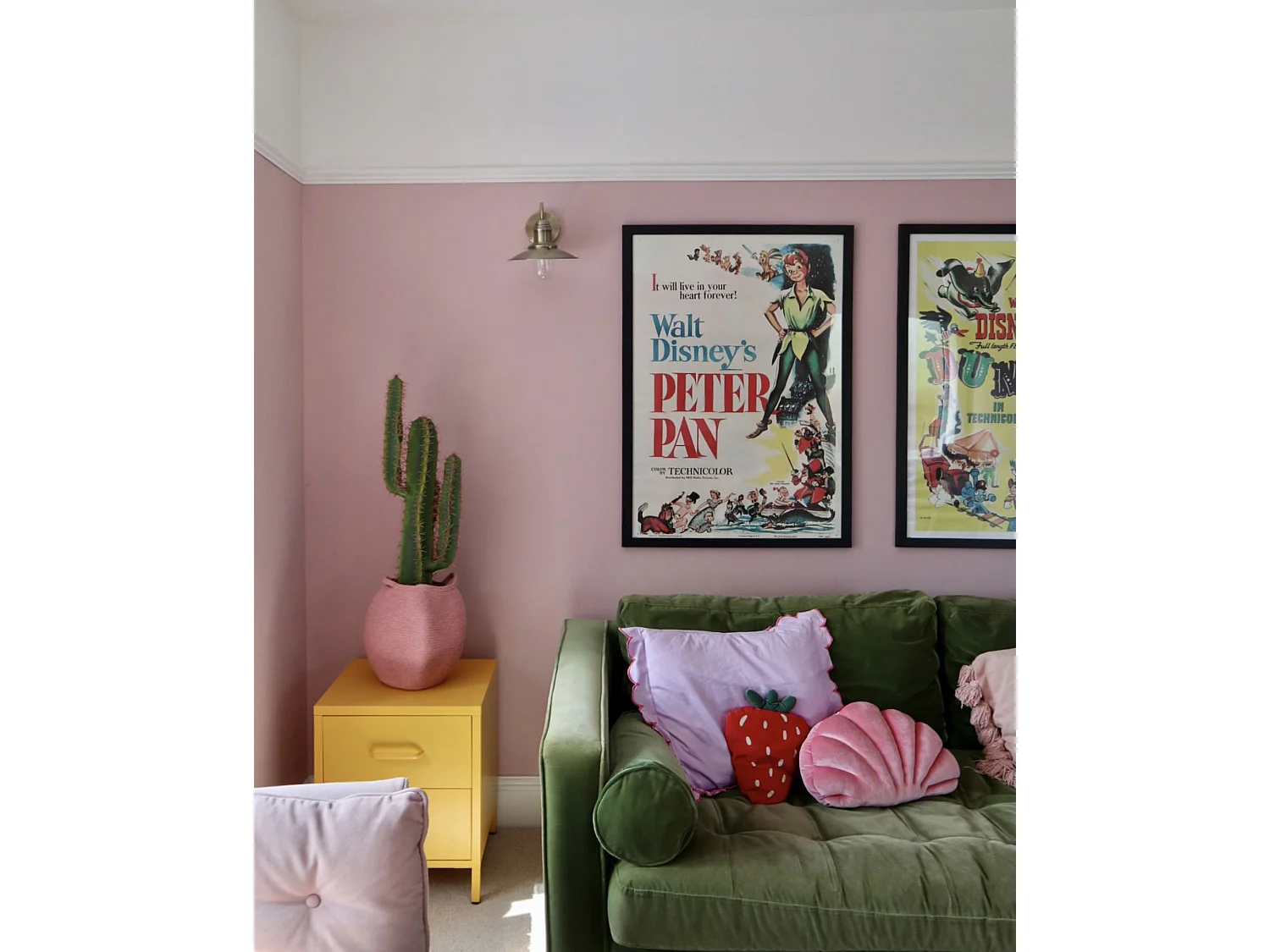 Set van 2 manden PANJGUR Katoen Roze
