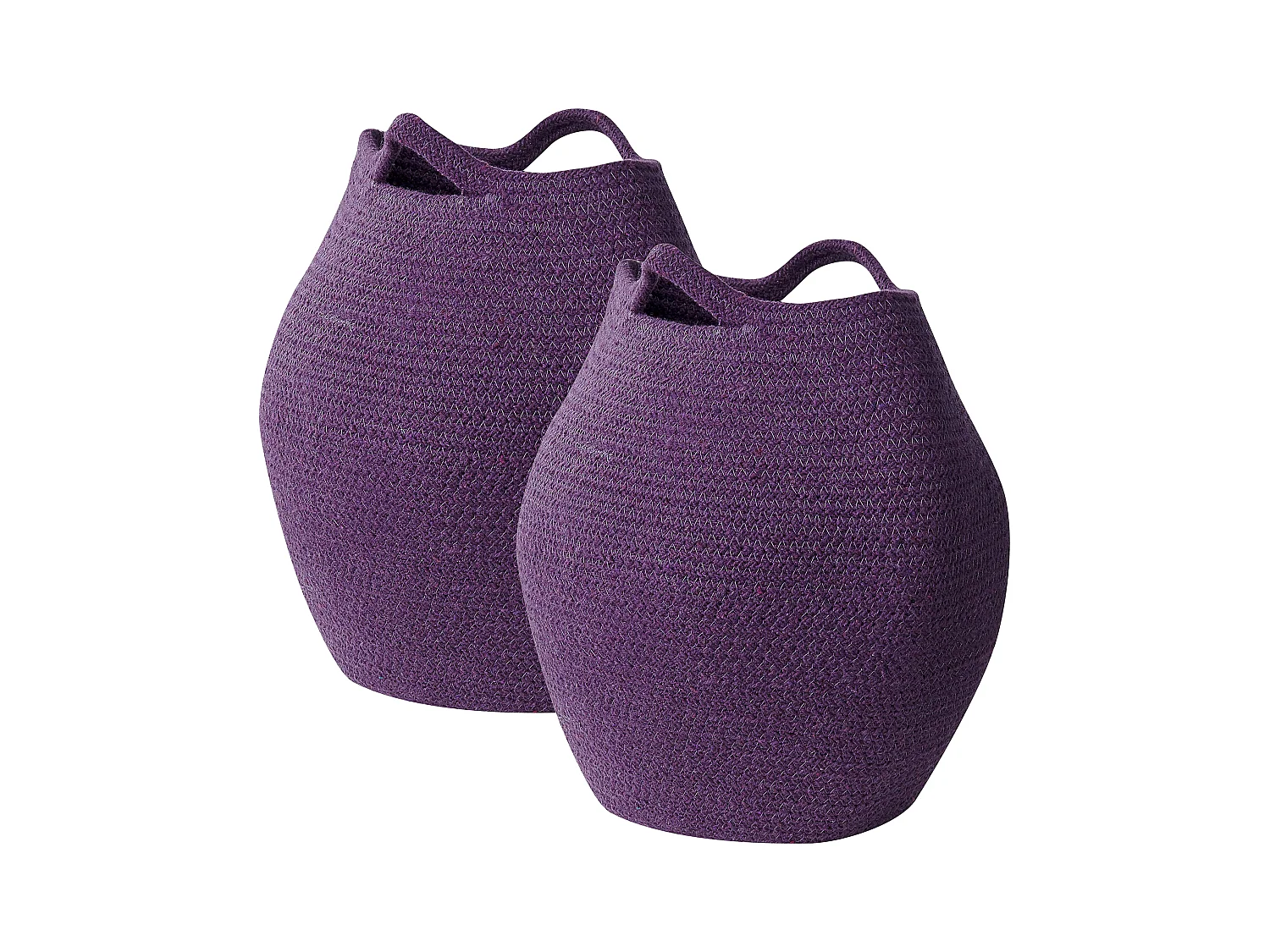 Set di 2 cestini PANJGUR Cotone Viola