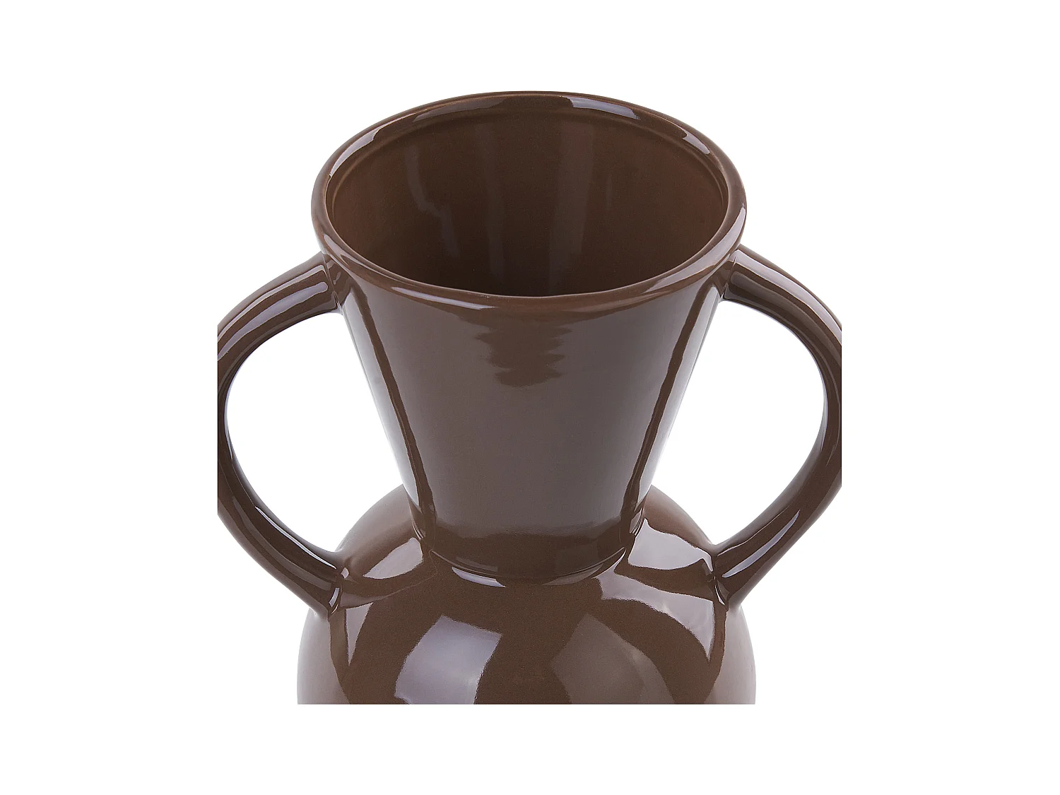 Vase à fleurs ORESTIADA Céramique 19 cm Marron