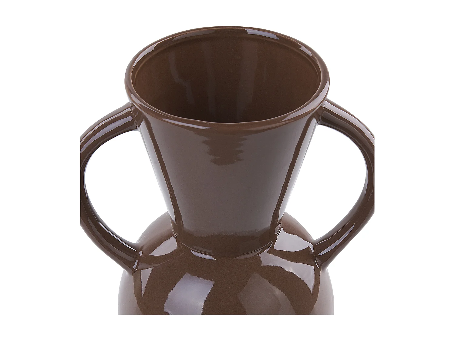 Vase à fleurs ORESTIADA Céramique 19 cm Marron