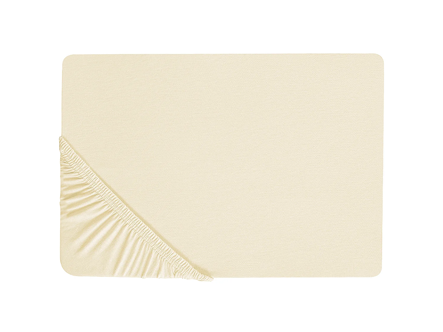 Hoeslaken JANBU Katoen 140 x 200 cm Beige