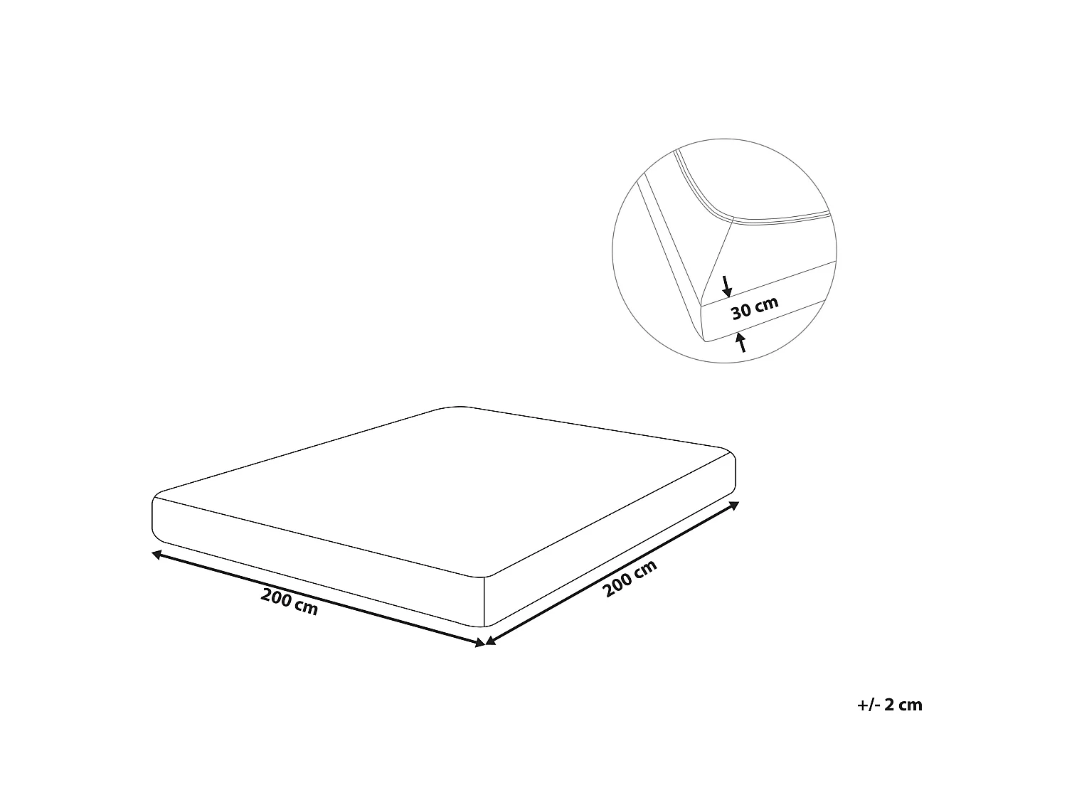 Sábana bajera JANBU Algodón 200 x 200 cm Beige