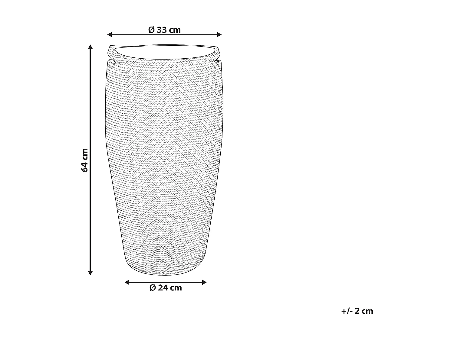 Panier ARRAH Coton Noir