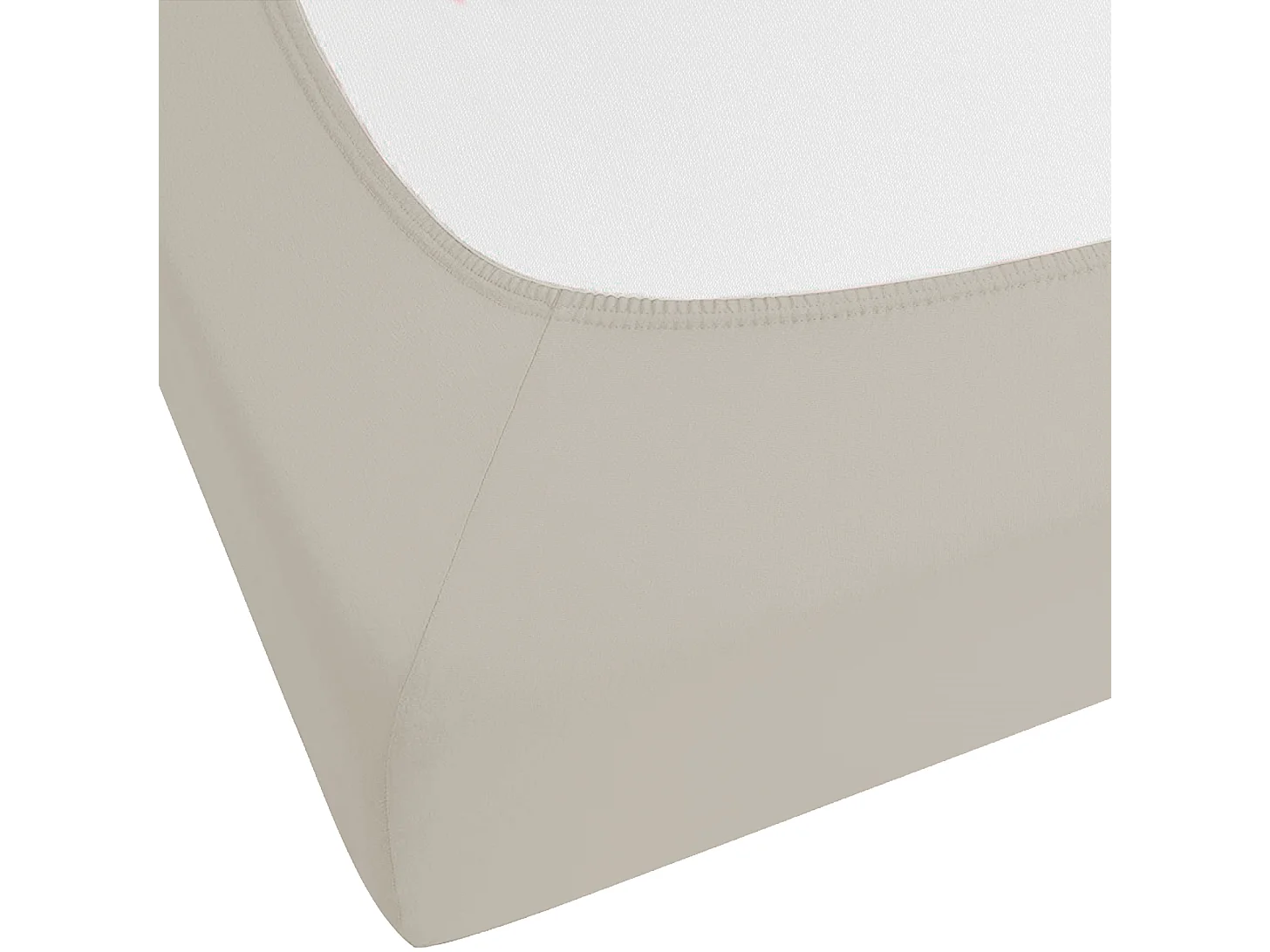 Drap housse JANBU Coton 200 x 200 cm Taupe