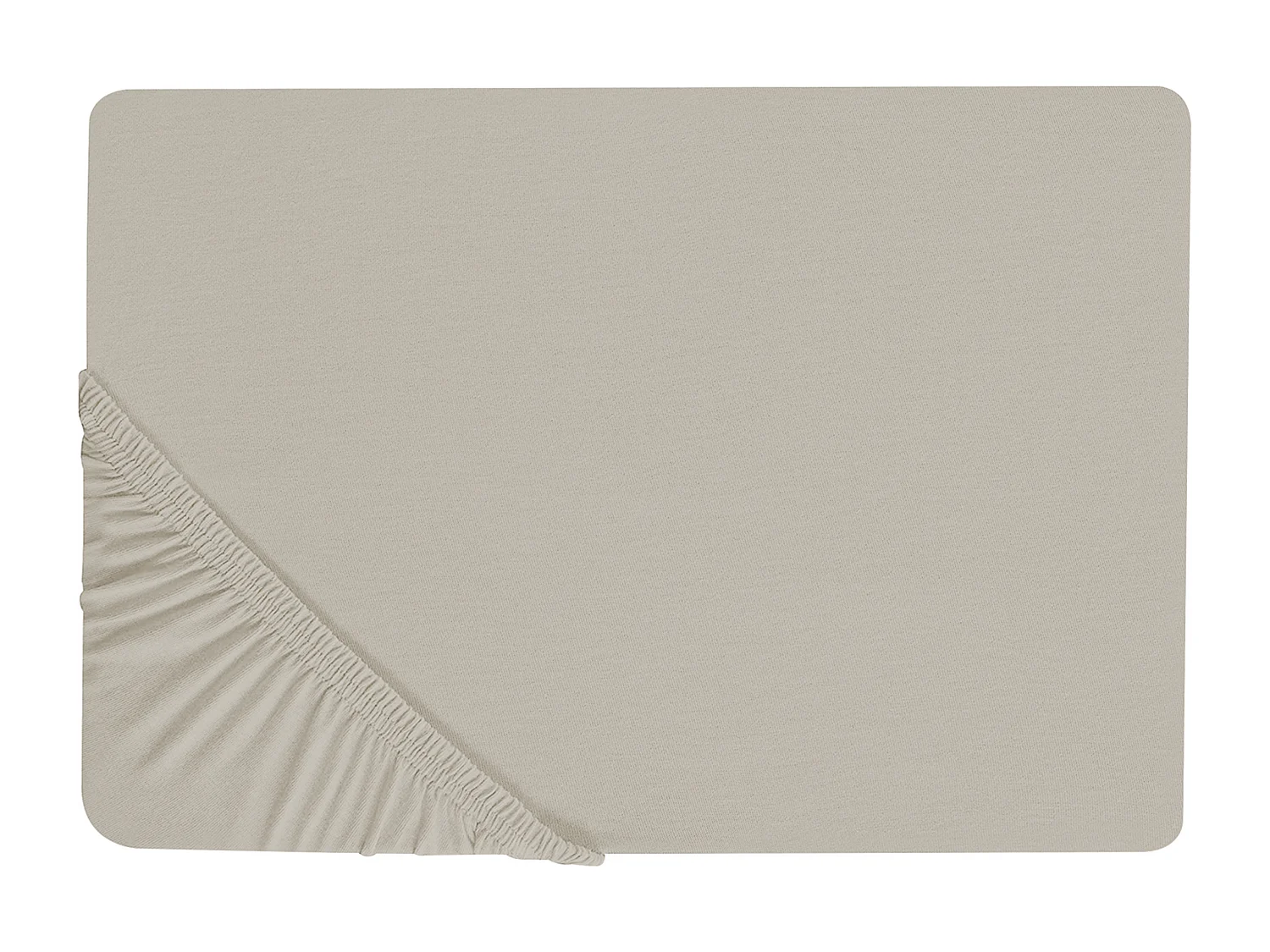 Hoeslaken JANBU Katoen 180 x 200 cm Taupe