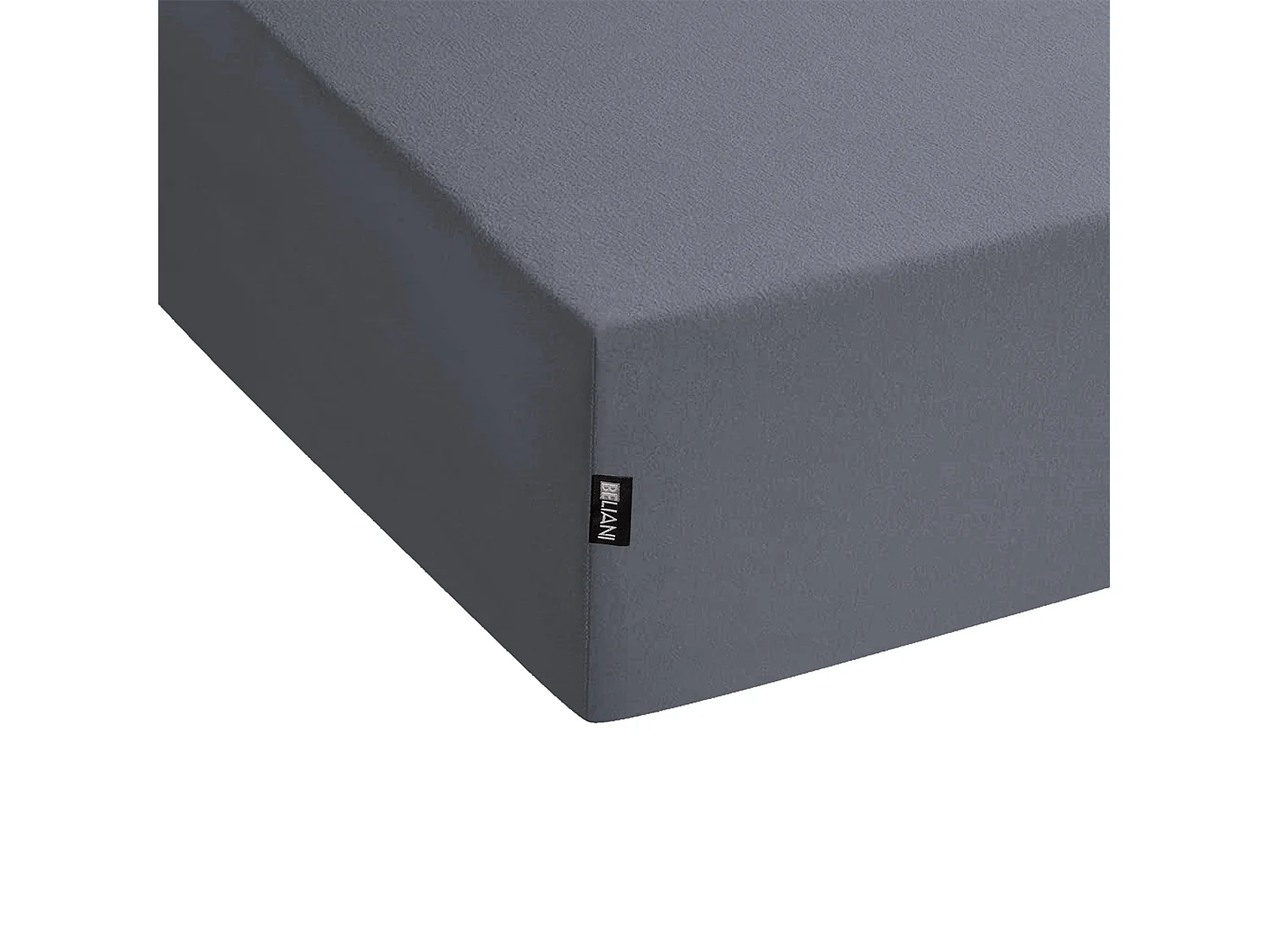 Coprimaterasso elasticizzato JANBU Cotone 180 x 200 cm Grigio scuro