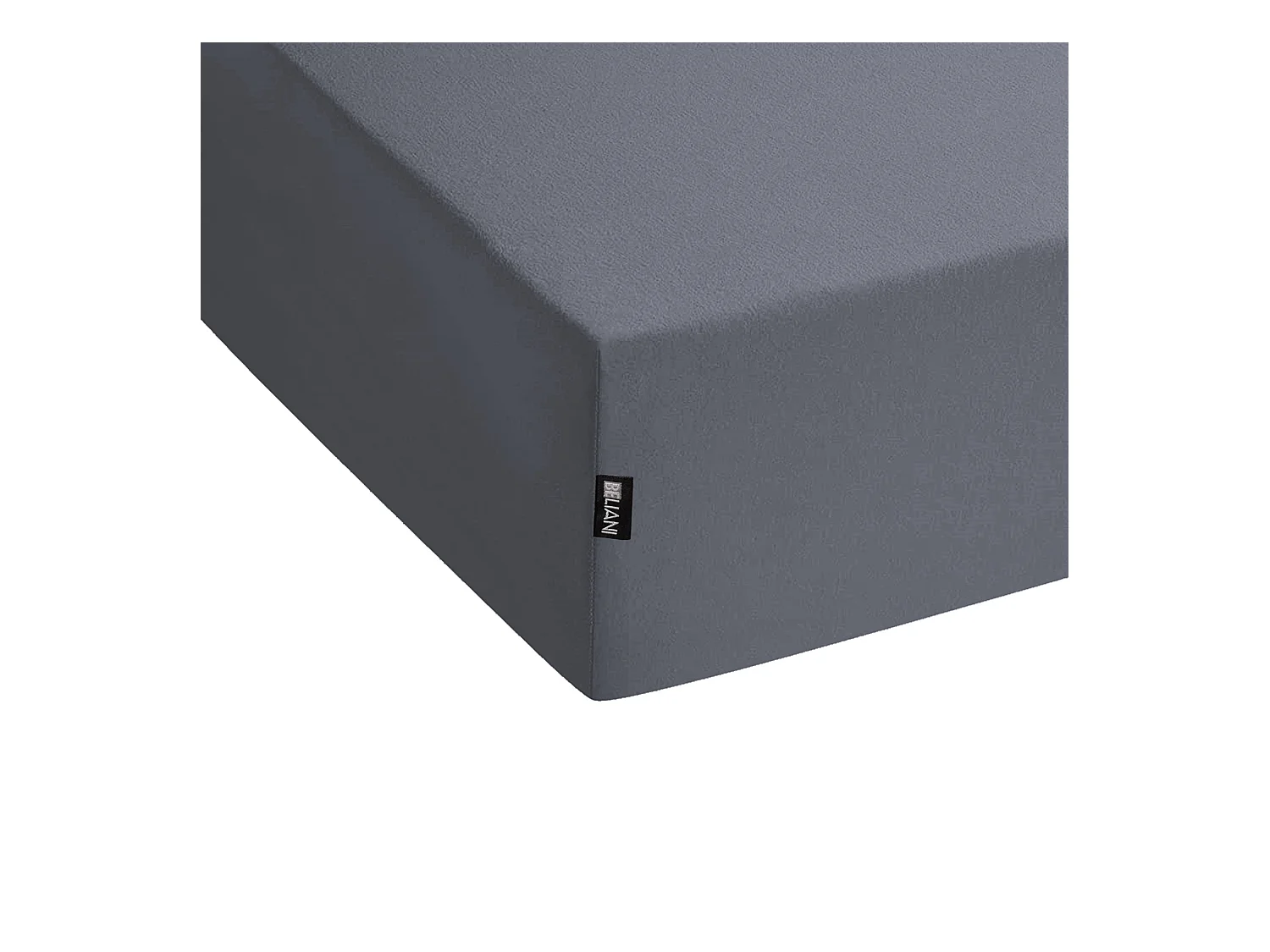 Drap housse JANBU Coton 200 x 200 cm Gris foncé