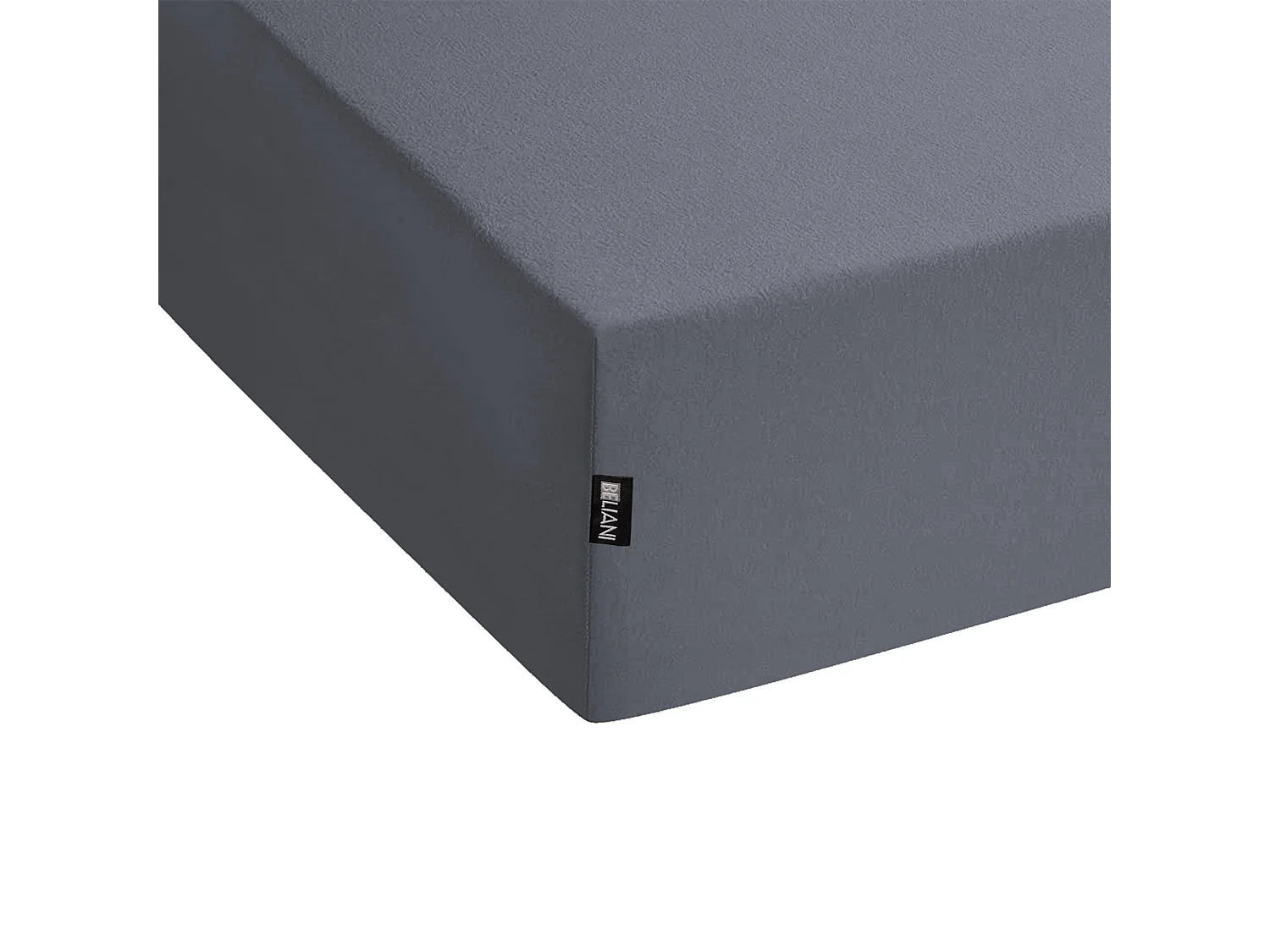 Prześcieradło z gumką JANBU Bawełna 200 x 200 cm Ciemnoszary