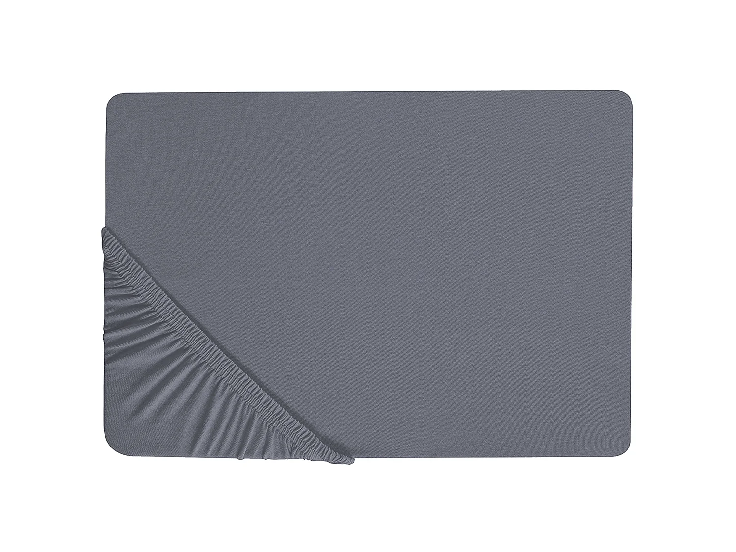 Fitted Sheet JANBU Cotton 200 x 200 cm Dark Grey