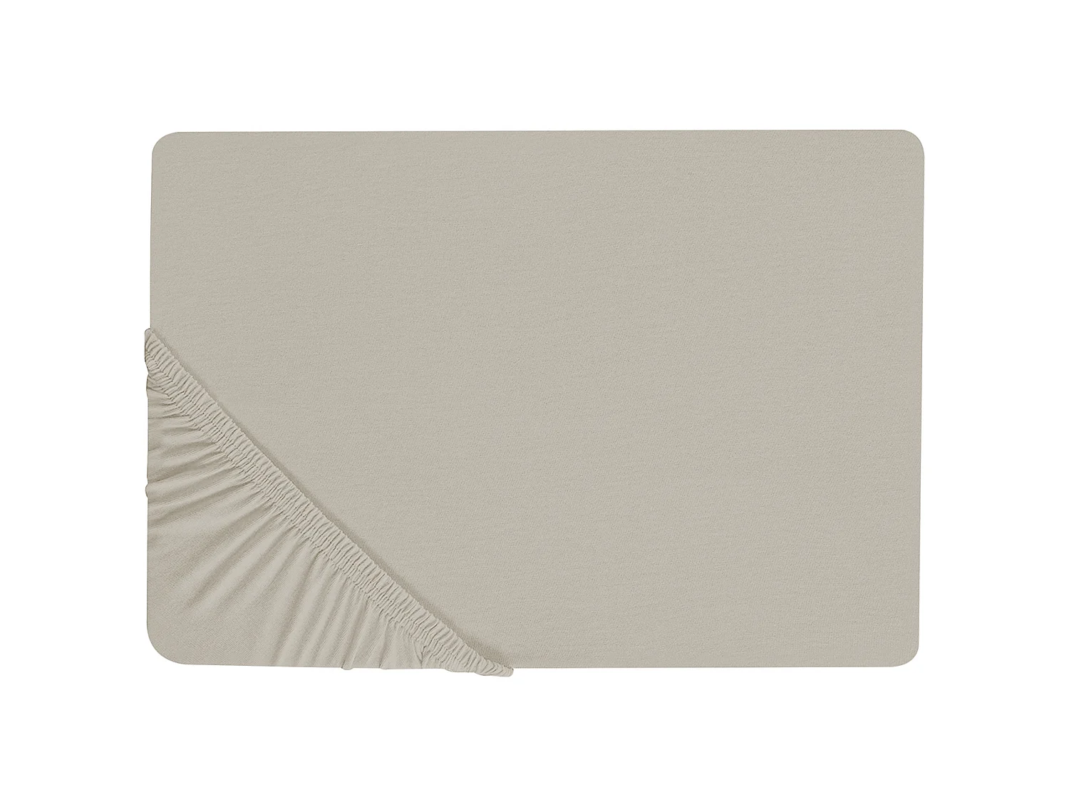 Hoeslaken JANBU Katoen 160 x 200 cm Taupe