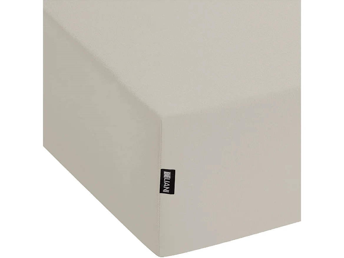 Hoeslaken JANBU Katoen 160 x 200 cm Taupe