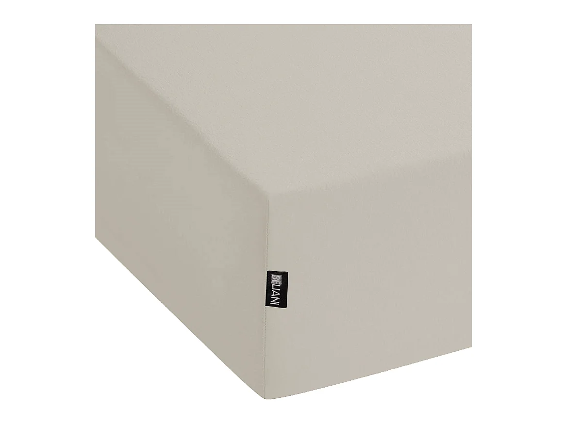 Coprimaterasso elasticizzato JANBU Cotone 140 x 200 cm Tortora