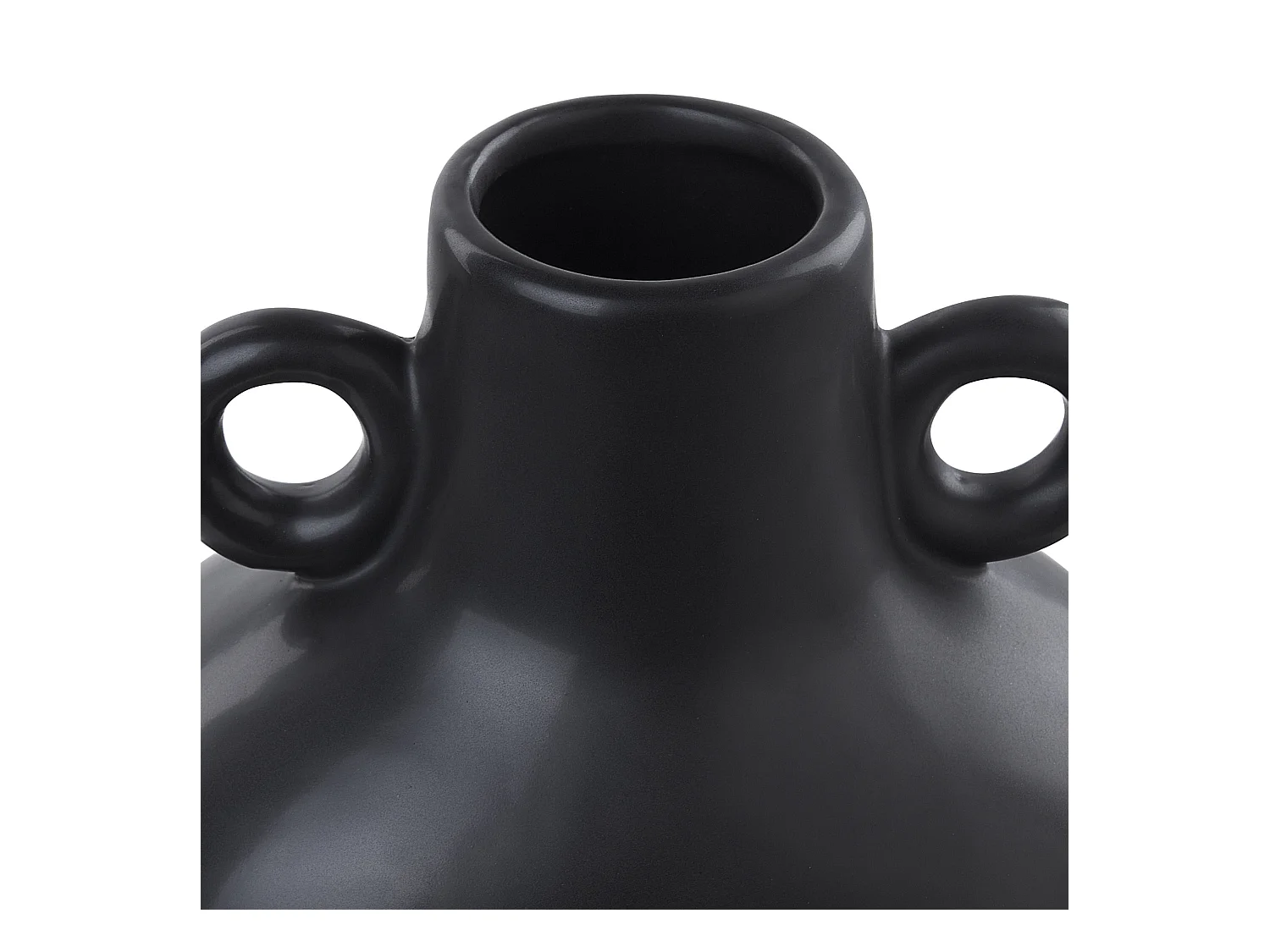 Blumenvase NAFPLIO Keramik 32 cm Schwarz