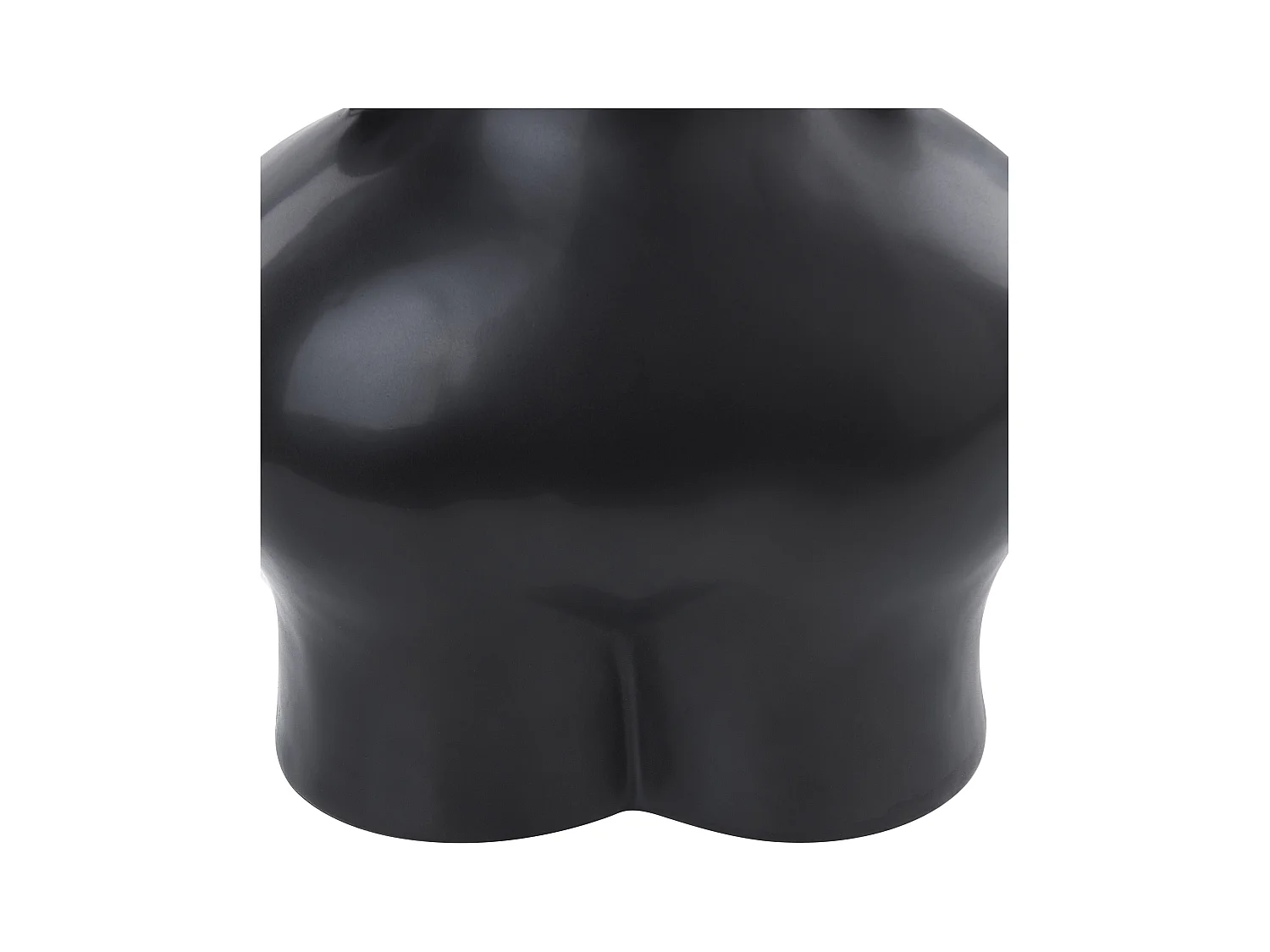 Blumenvase NAFPLIO Keramik 32 cm Schwarz