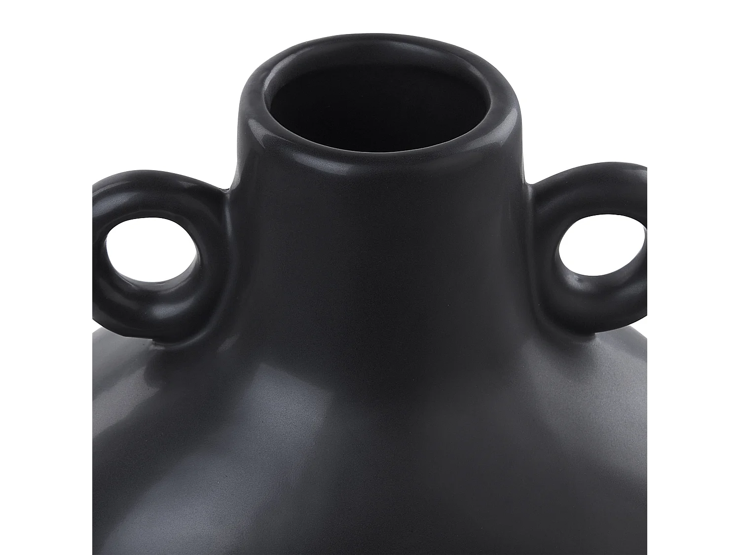 Vase à fleurs NAFPLIO Céramique 20 cm Noir