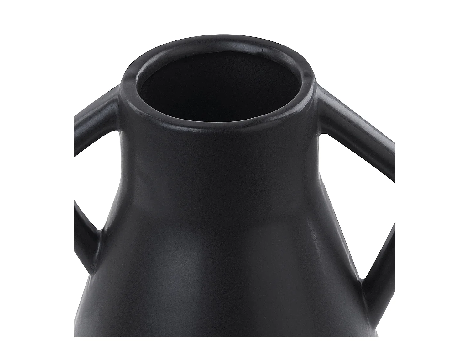 Moderne dekorative Vase Schwarze minimalistisches Wohnaccessoire Fermi