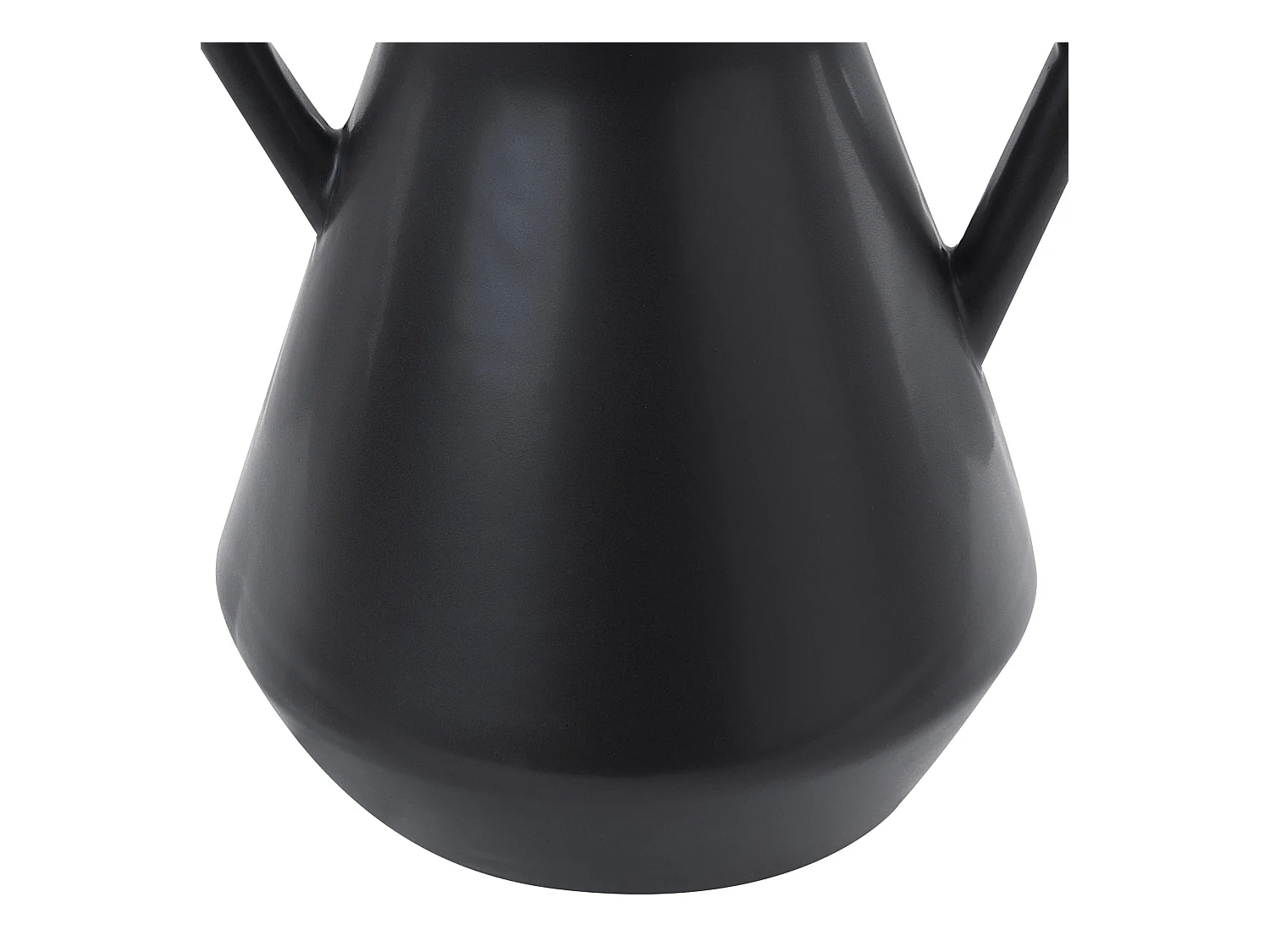 Moderne dekorative Vase Schwarze minimalistisches Wohnaccessoire Fermi