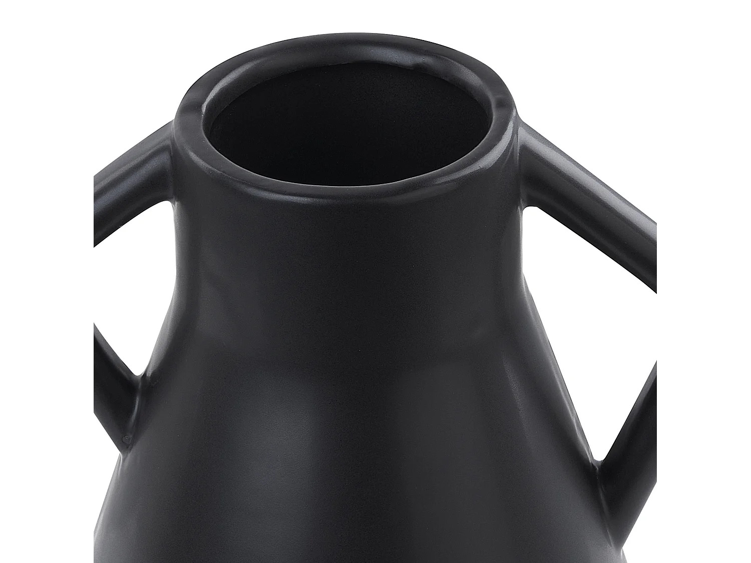 Vase à fleurs FERMI Céramique 20 cm Noir