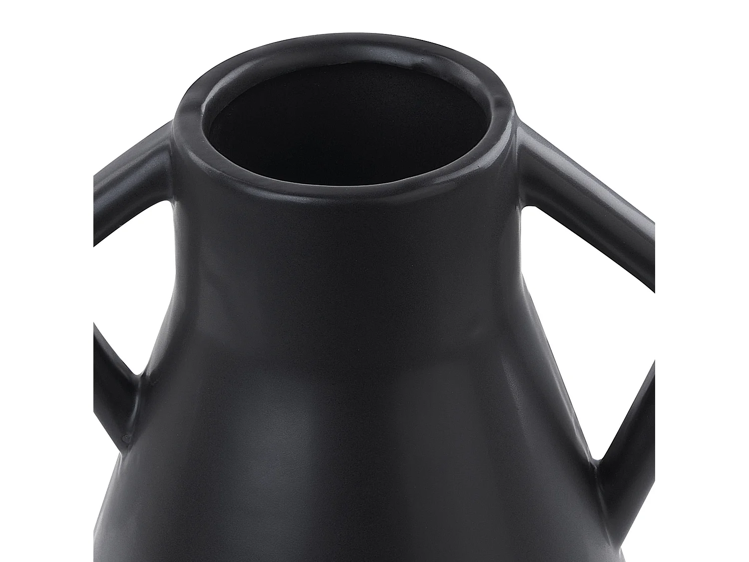 Wazon na kwiaty FERMI Ceramika 20 cm Czarny