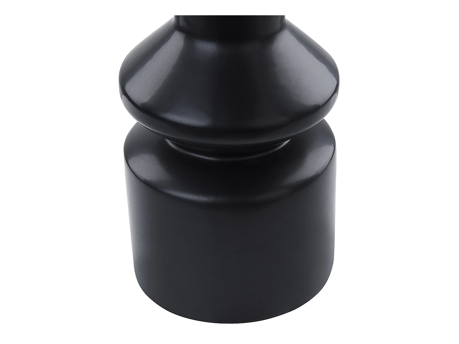 Moderne dekorative Vase Schwarze minimalistisches Wohnaccessoire Peania