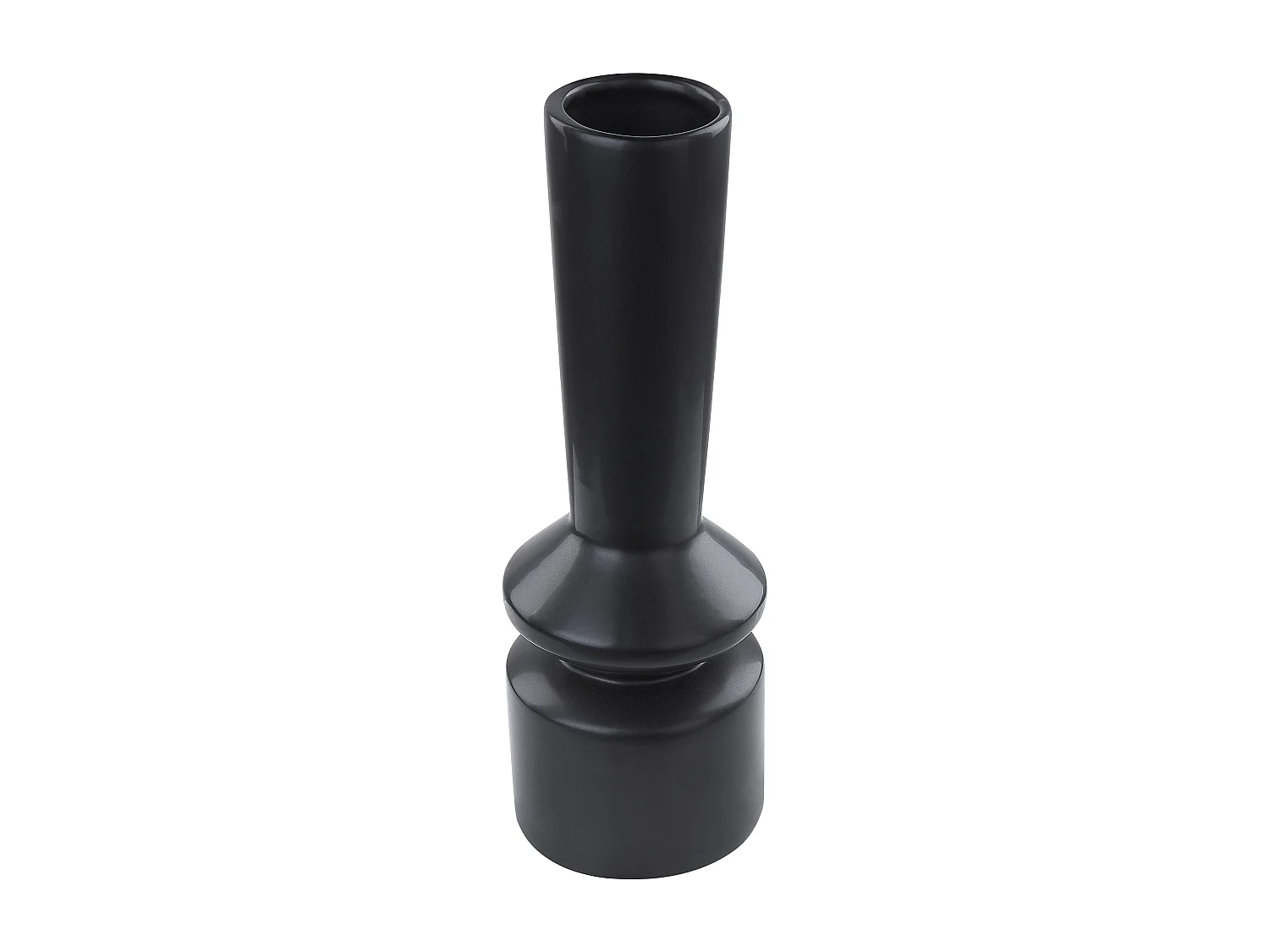 Vase à fleurs PEANIA Céramique 30 cm Noir