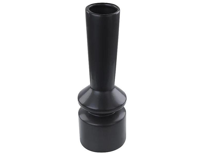 Vase à fleurs PEANIA Céramique 30 cm Noir