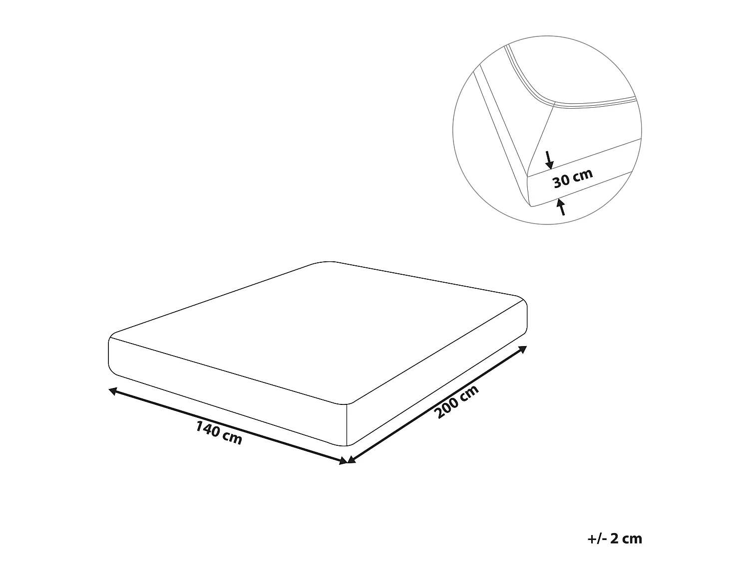 Spannbettlaken Baumwolle schwarz 140 x 200 cm Steghöhe 30 cm mit Gummizug Janbu