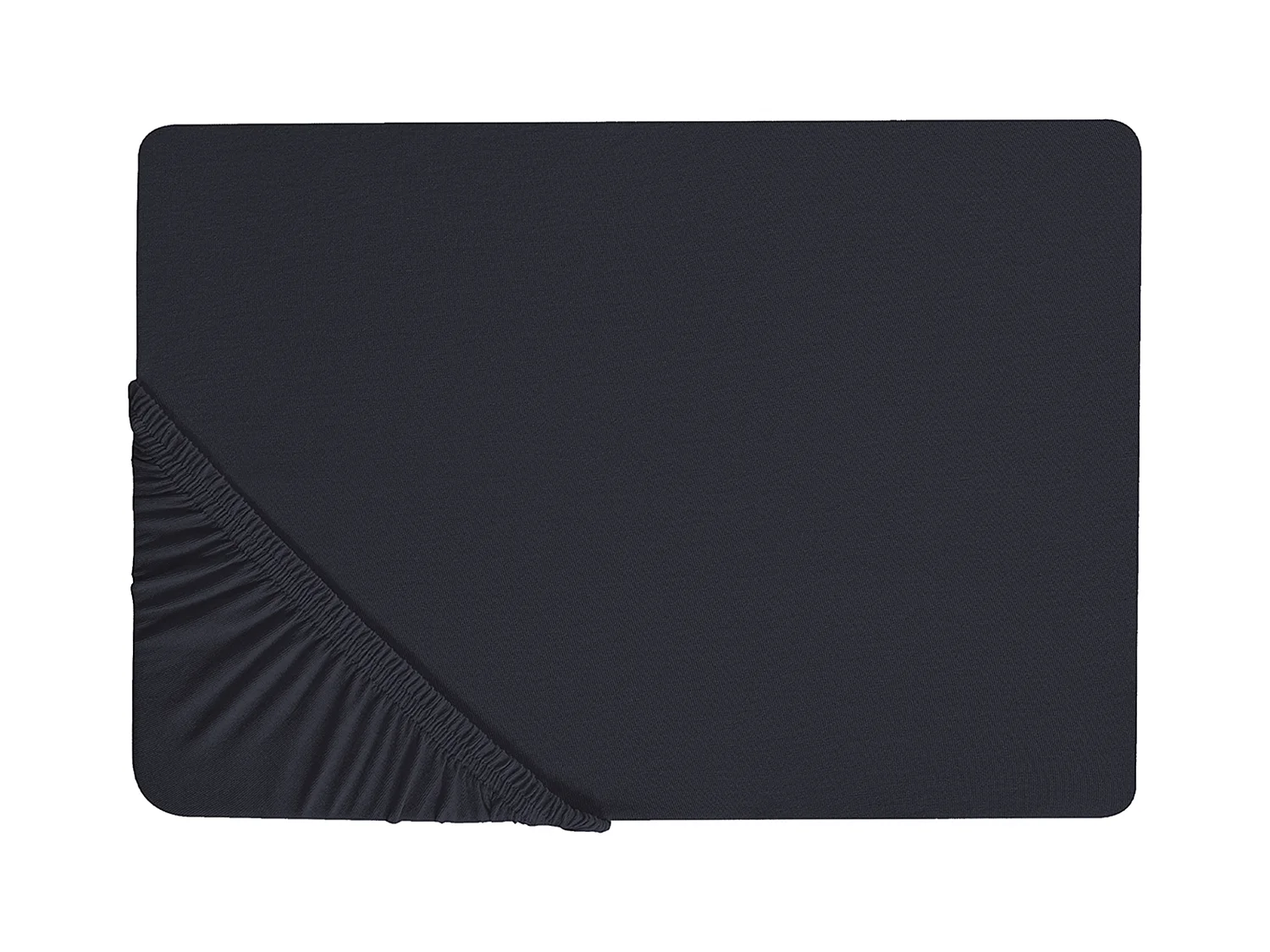 Coprimaterasso elasticizzato JANBU Cotone 160 x 200 cm Nero