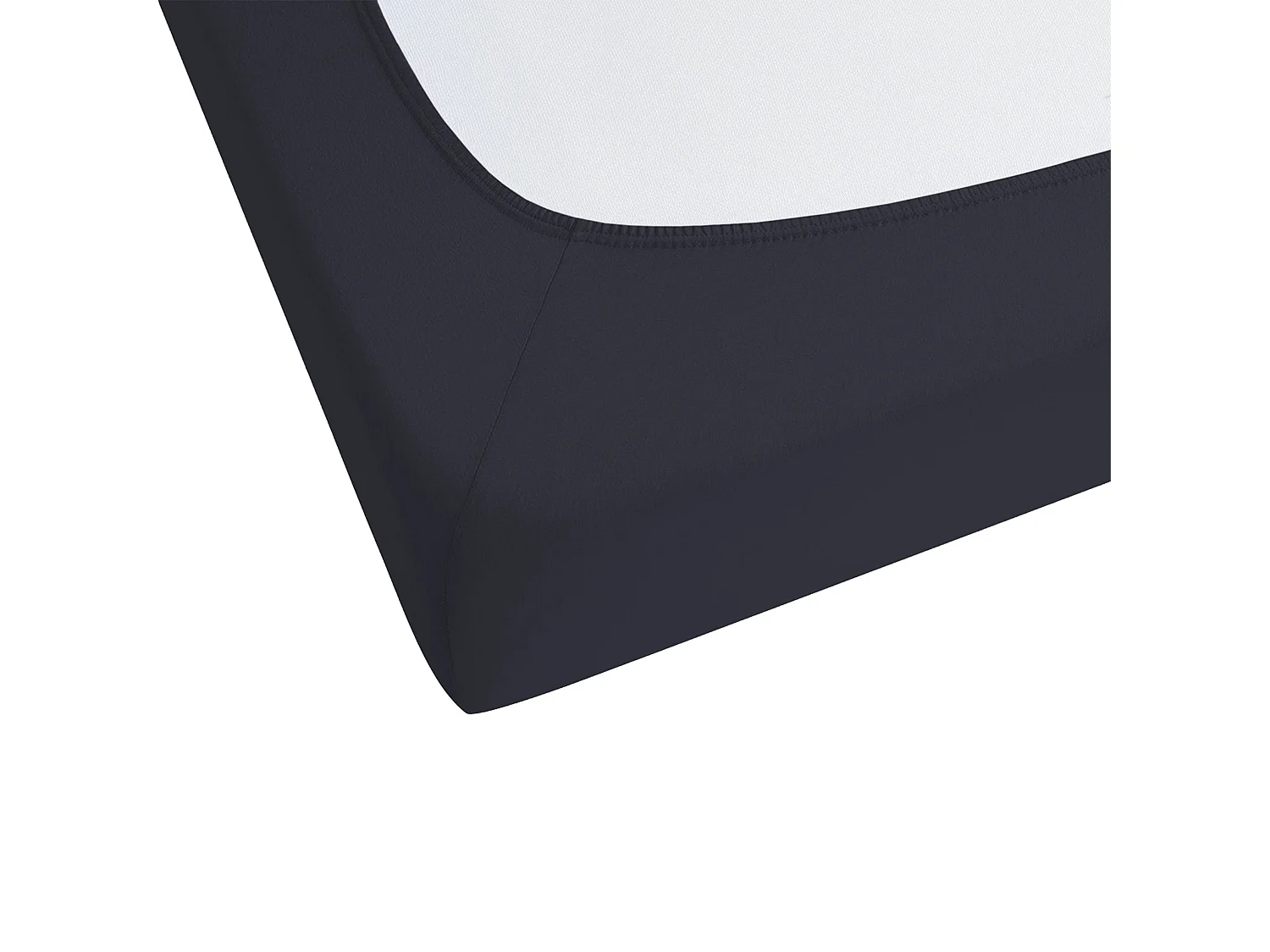 Drap housse JANBU Coton 160 x 200 cm Noir