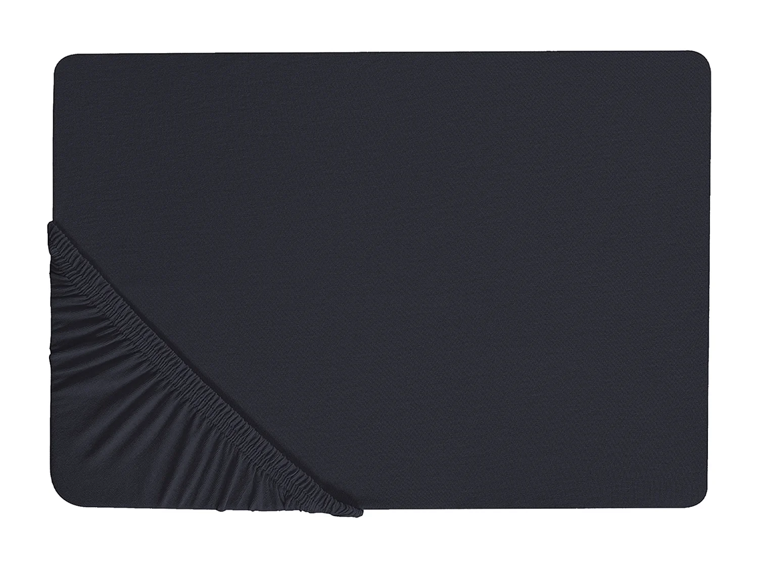 Drap housse JANBU Coton 160 x 200 cm Noir