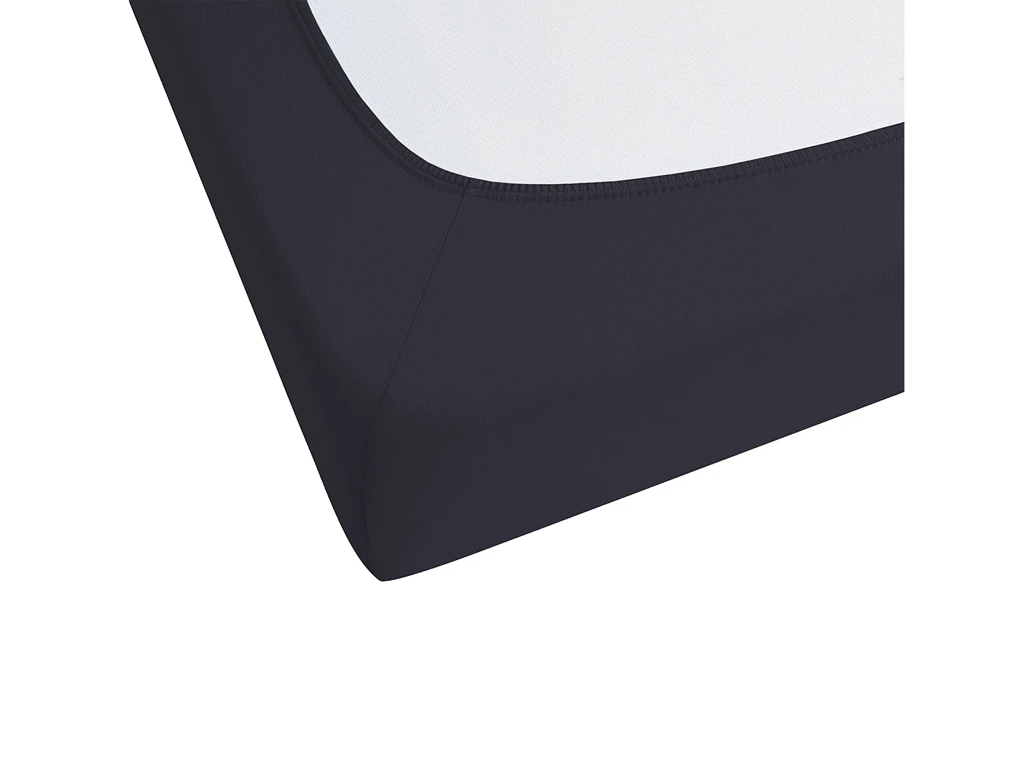 Drap housse JANBU Coton 180 x 200 cm Noir