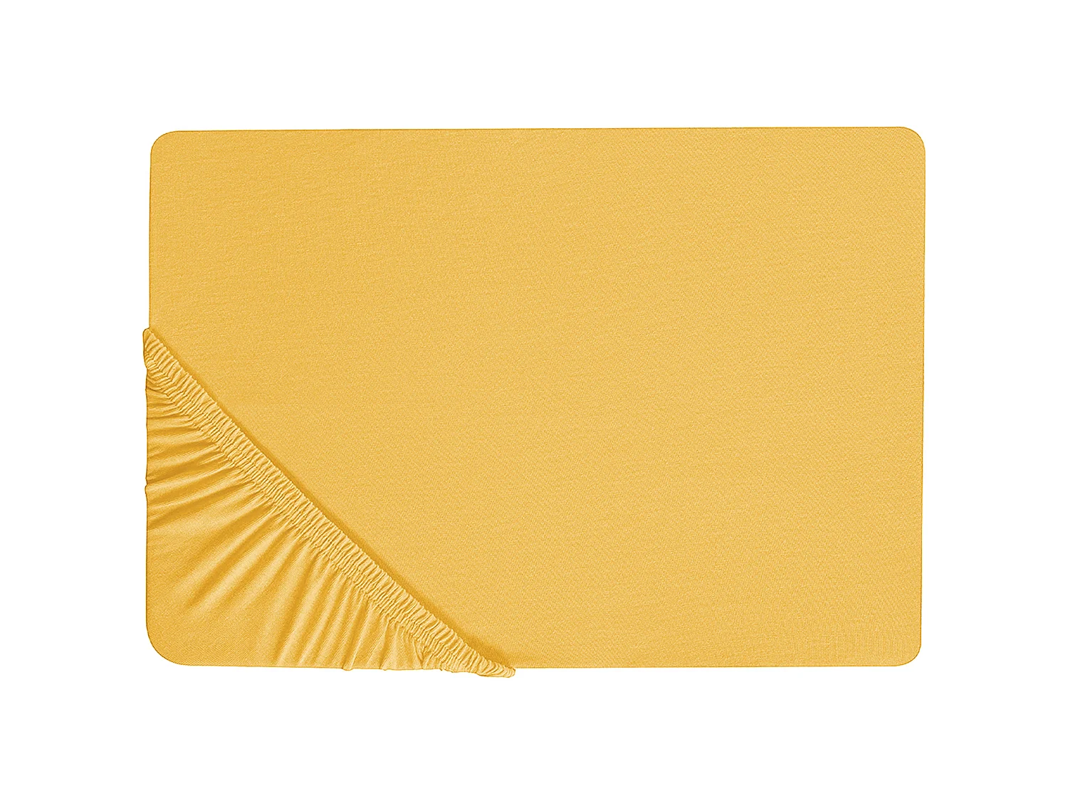 Lençol-capa JANBU Algodão 200 x 200 cm Mostarda