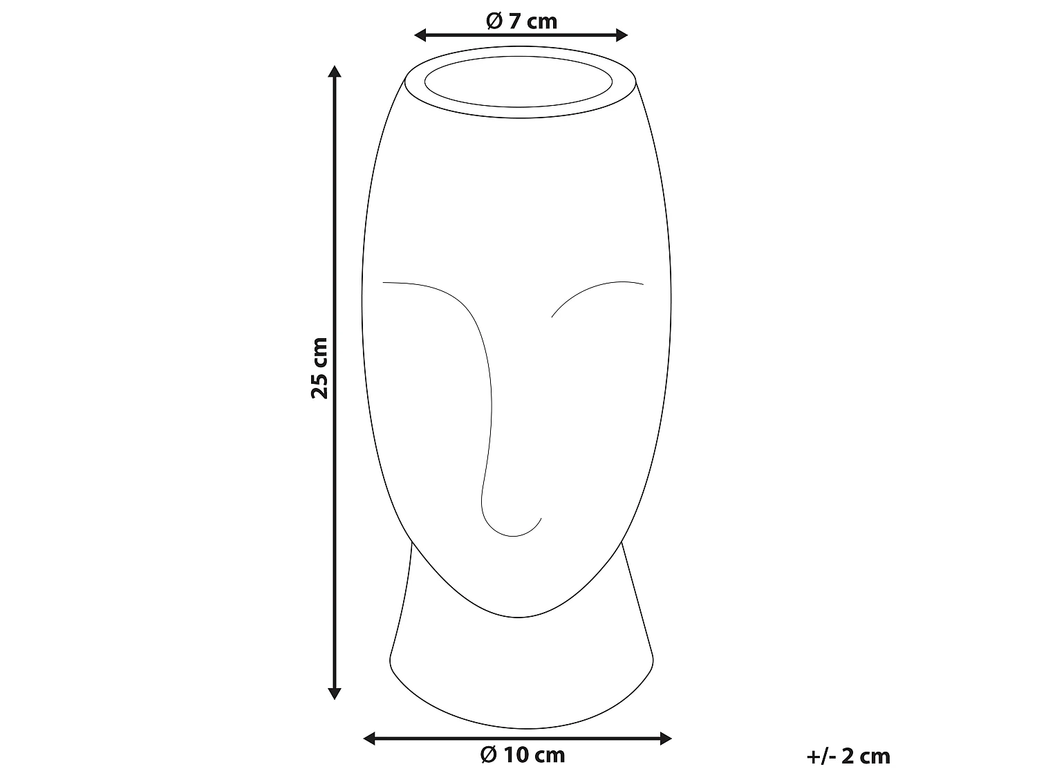 Wazon na kwiaty PALLINI Kamionka 24 cm Brzoskwiniowy
