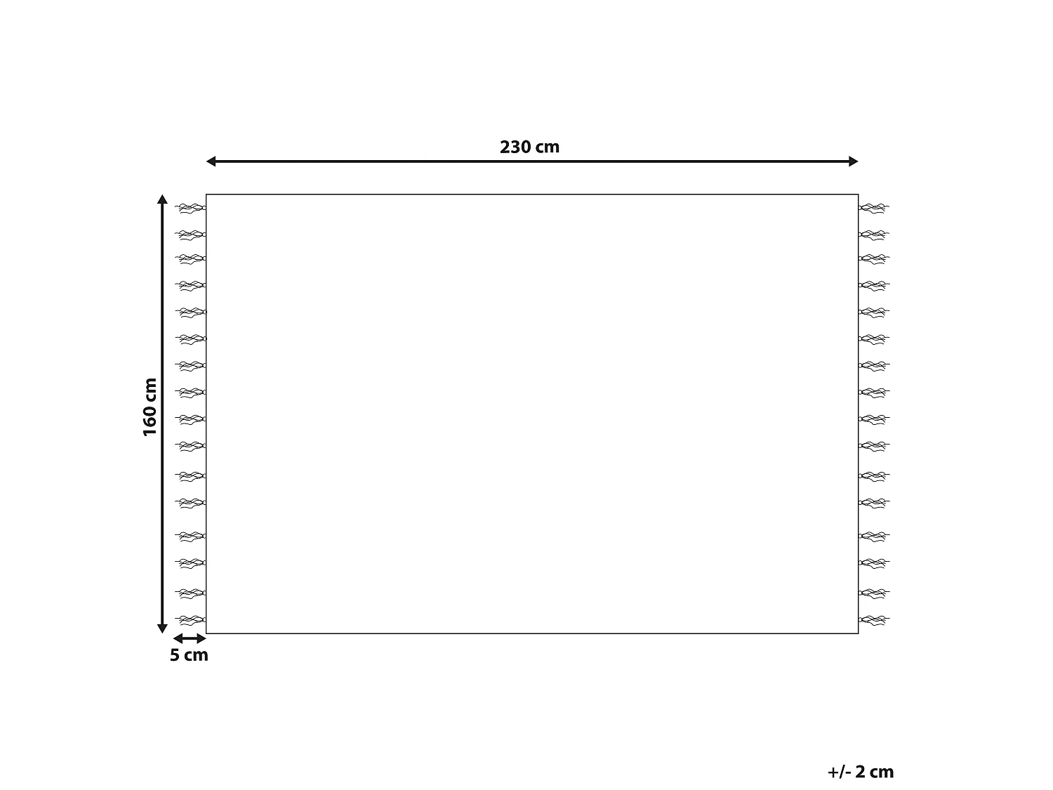 Tapis TALPUR 160 x 230 cm Jute Bleu clair