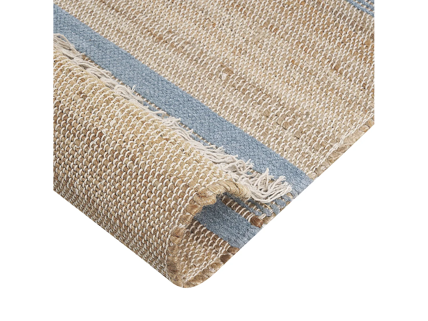 Tapis TALPUR 160 x 230 cm Jute Bleu clair