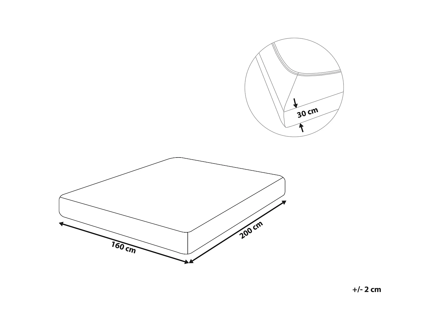 Drap housse JANBU Coton 160 x 200 cm Moutarde