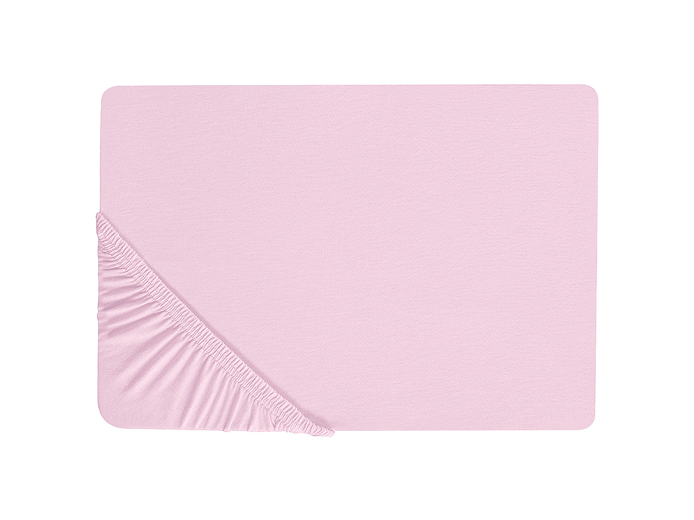 Hoeslaken percal katoen (160 x 200 cm) Cali Roze