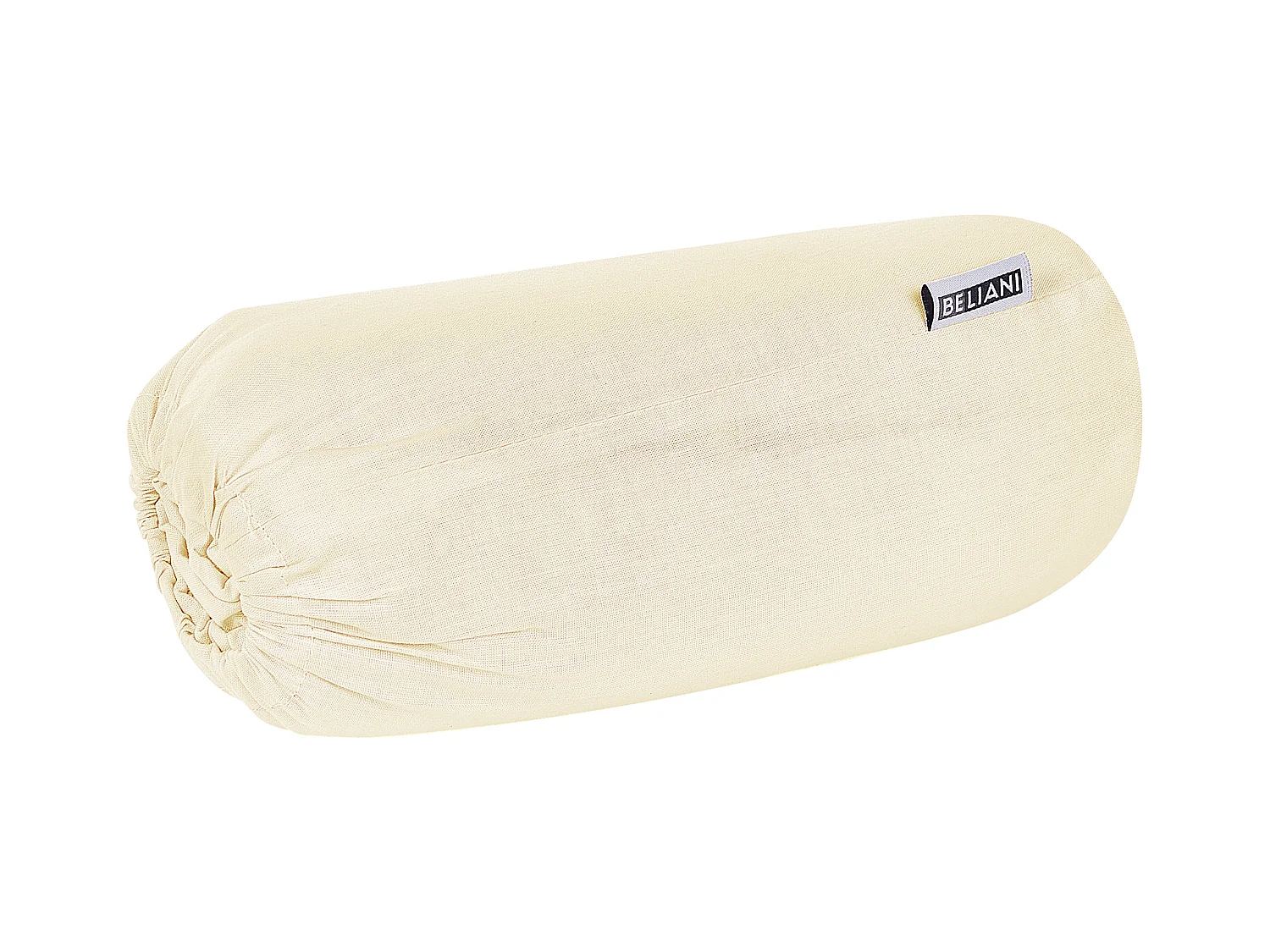 Spannbettlaken Baumwolle beige 180 x 200 cm Steghöhe 30 cm mit Gummizug Janbu