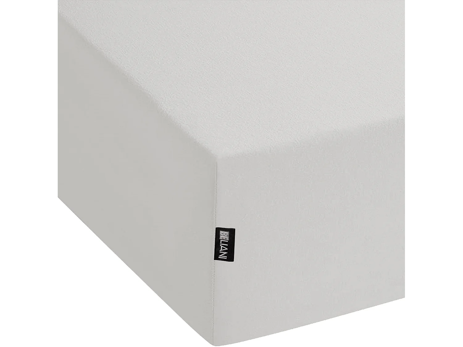 Coprimaterasso elasticizzato JANBU Cotone 200 x 200 cm Grigio chiaro